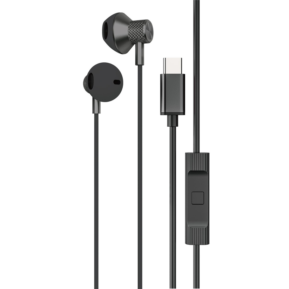 Newface LS-730 1.2M iPhone 15 Serisi ile Uyumlu Type-C Kablolu Kulaklık - Siyah — görsel 7