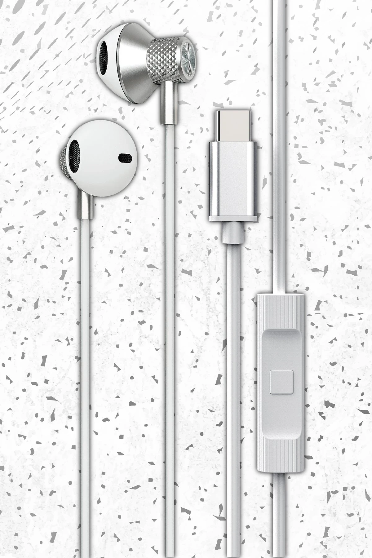 Newface LS-730 1.2M iPhone 15 Serisi ile Uyumlu Type-C Kablolu Kulaklık - Siyah — görsel 2