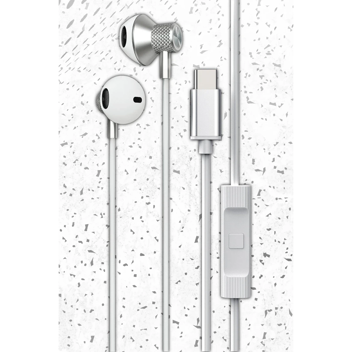 Newface LS-730 1.2M iPhone 15 Serisi ile Uyumlu Type-C Kablolu Kulaklık - Siyah — görsel 5
