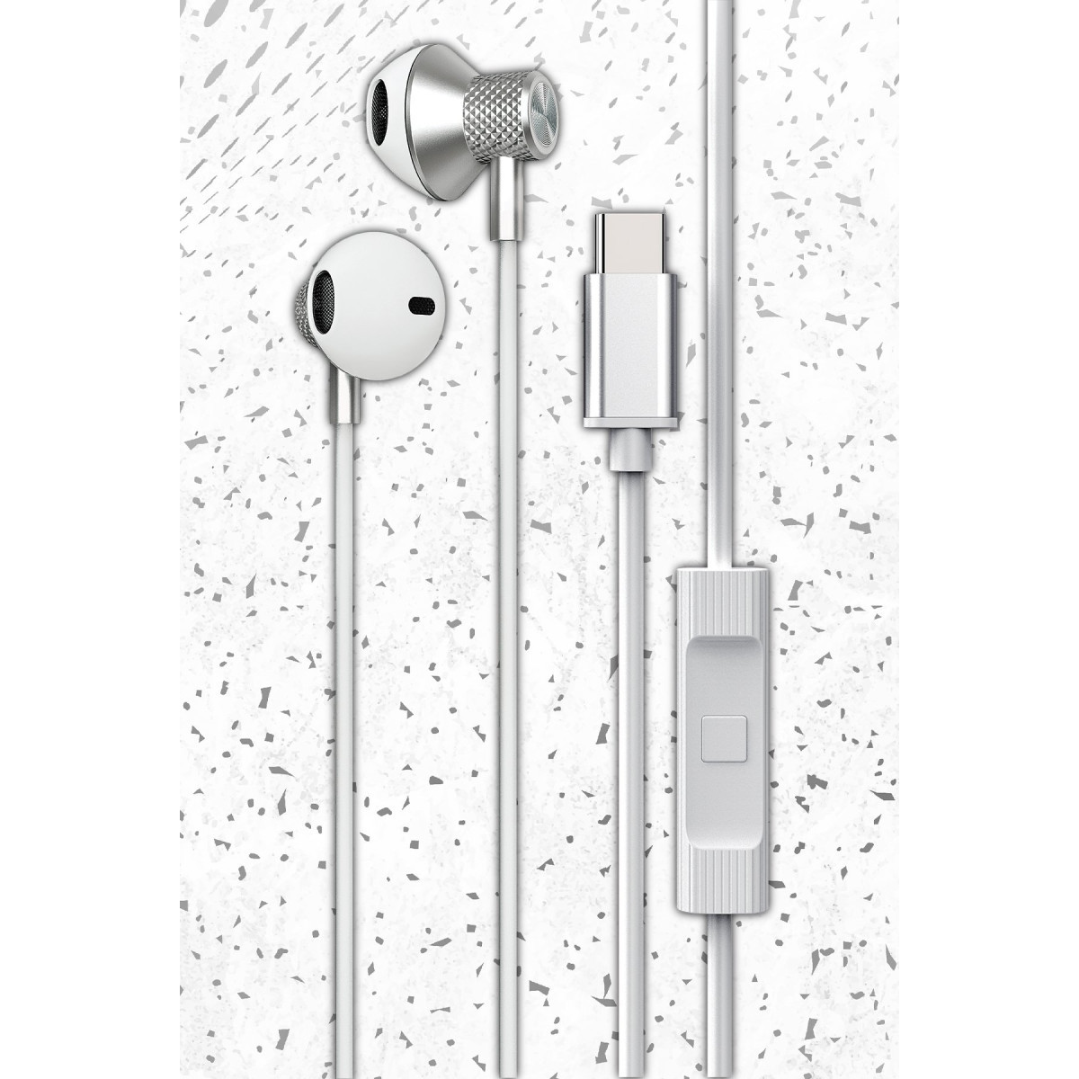 Newface LS-730 1.2M iPhone 15 Serisi ile Uyumlu Type-C Kablolu Kulaklık - Siyah — görsel 8