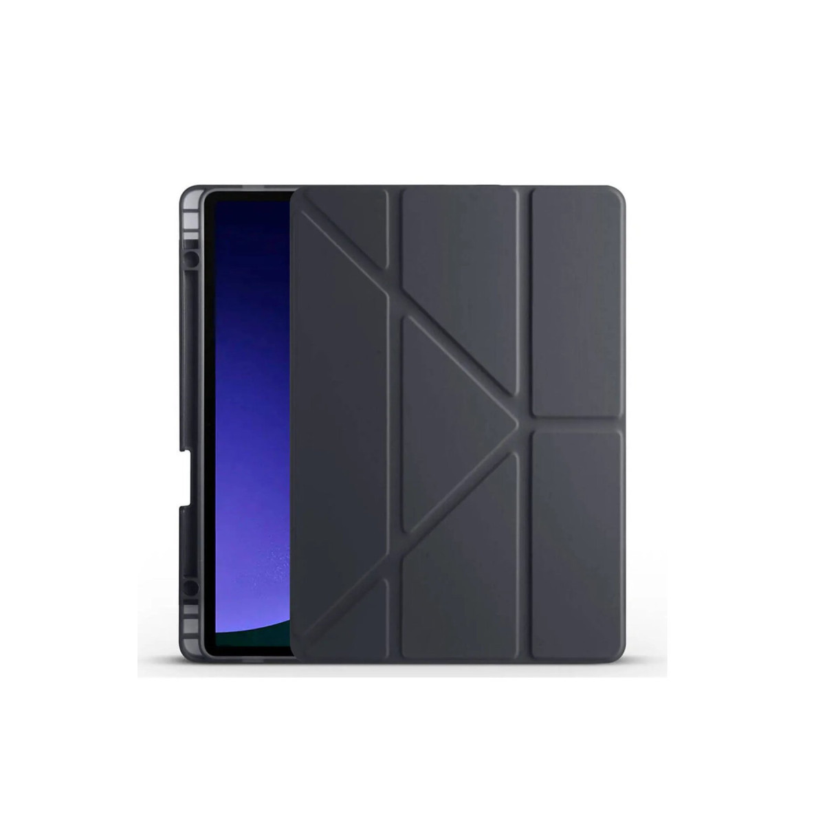 Newface Samsung Galaxy X610 Tab S9 FE Plus 12.4 Kılıf Kalemlikli Hugo Tablet Kılıfı - Siyah — görsel 5