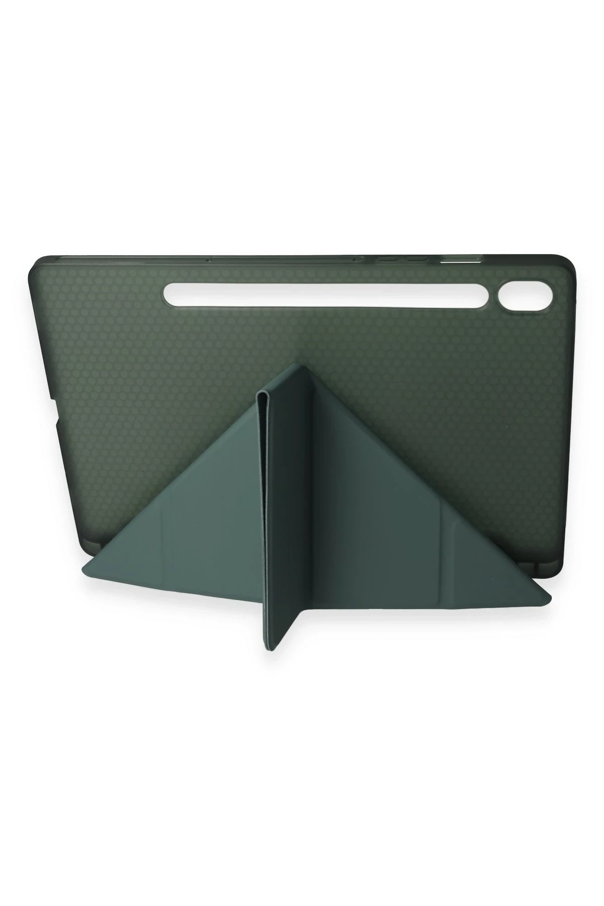 Newface Samsung Galaxy Tab A9 Plus Kılıf Kalemlikli Mars Tablet Kılıfı - Koyu Yeşil