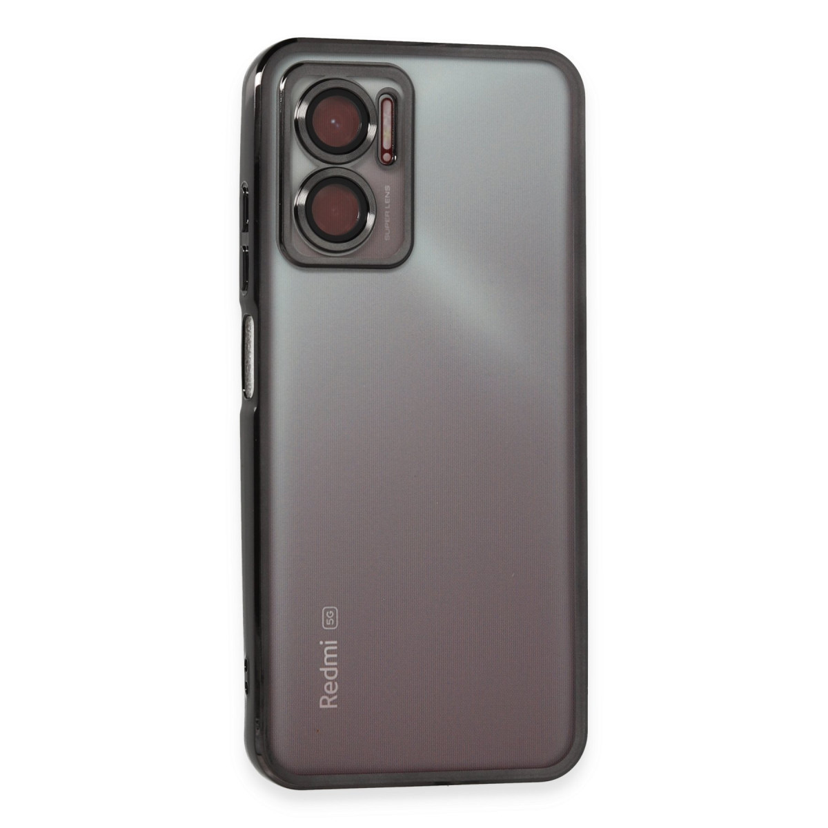 Newface Xiaomi Redmi Note 11E Kılıf Razer Lensli Silikon - Siyah — görsel 9