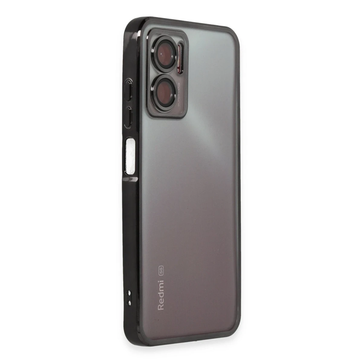 Newface Xiaomi Redmi Note 11E Kılıf Razer Lensli Silikon - Siyah — görsel 6