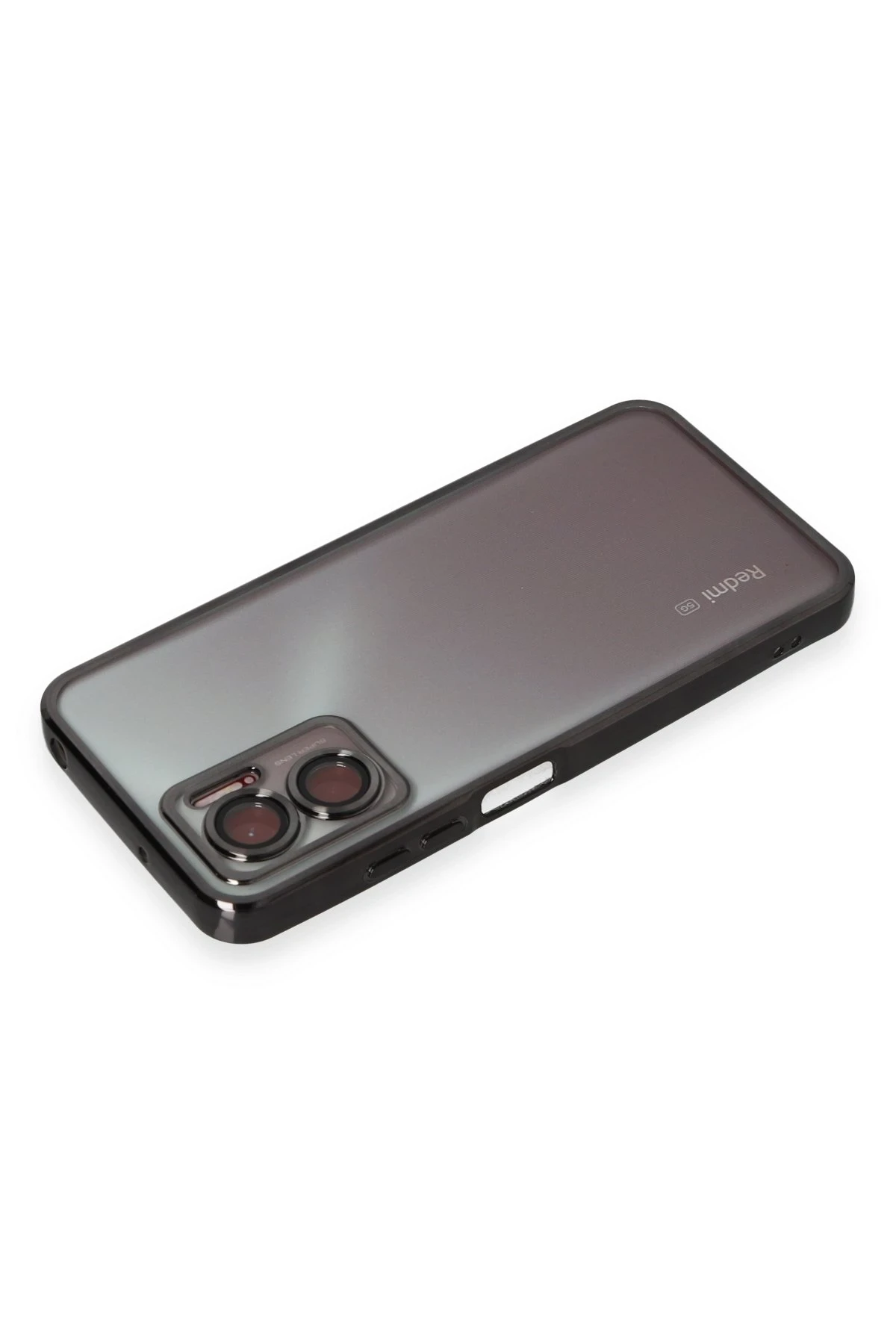 Newface Xiaomi Redmi Note 11E Kılıf Razer Lensli Silikon - Siyah — görsel 3