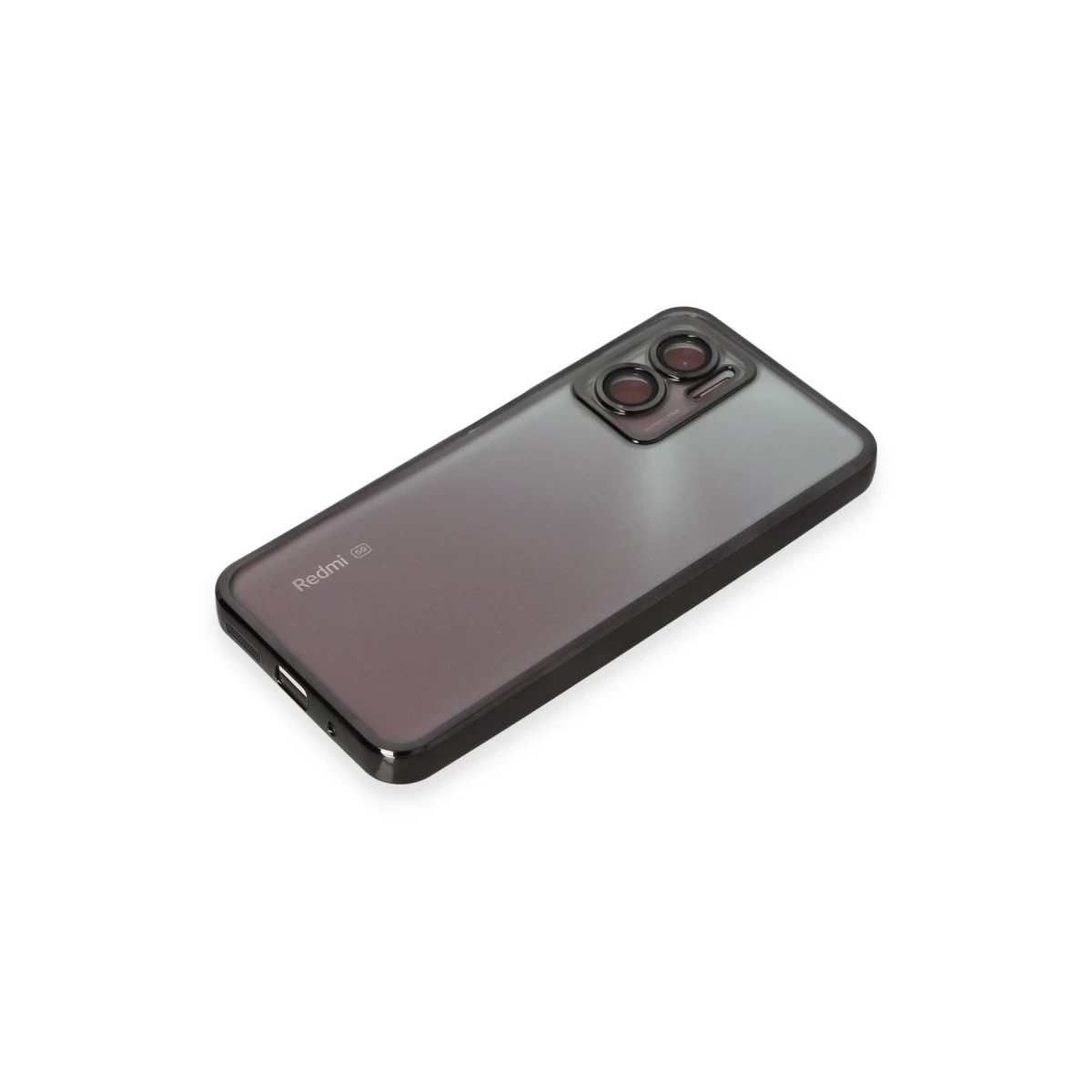 Newface Xiaomi Redmi Note 11E Kılıf Razer Lensli Silikon - Siyah — görsel 8