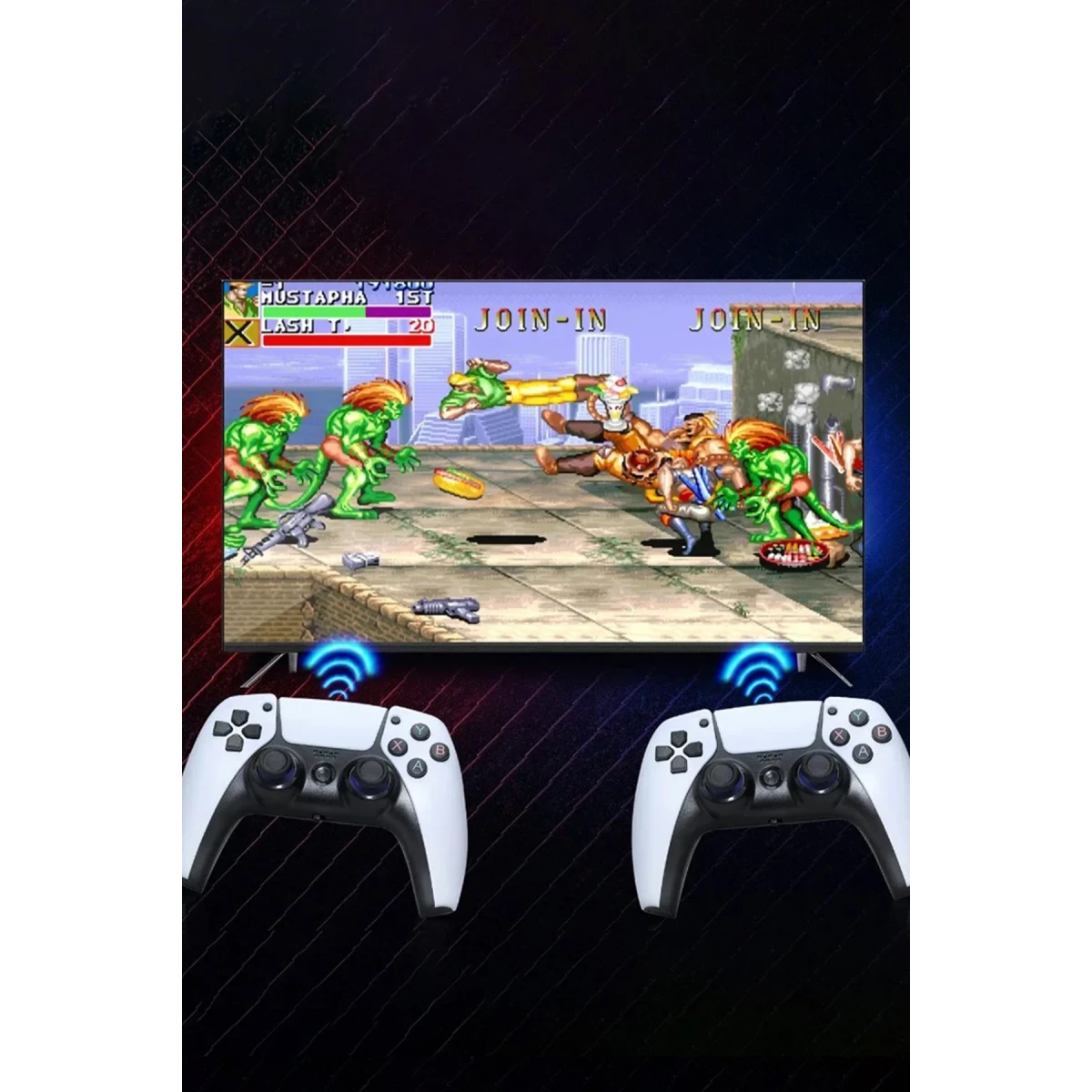 Newface Y5 64GB Android Dual Pad 4K Game Stick - Beyaz — görsel 6