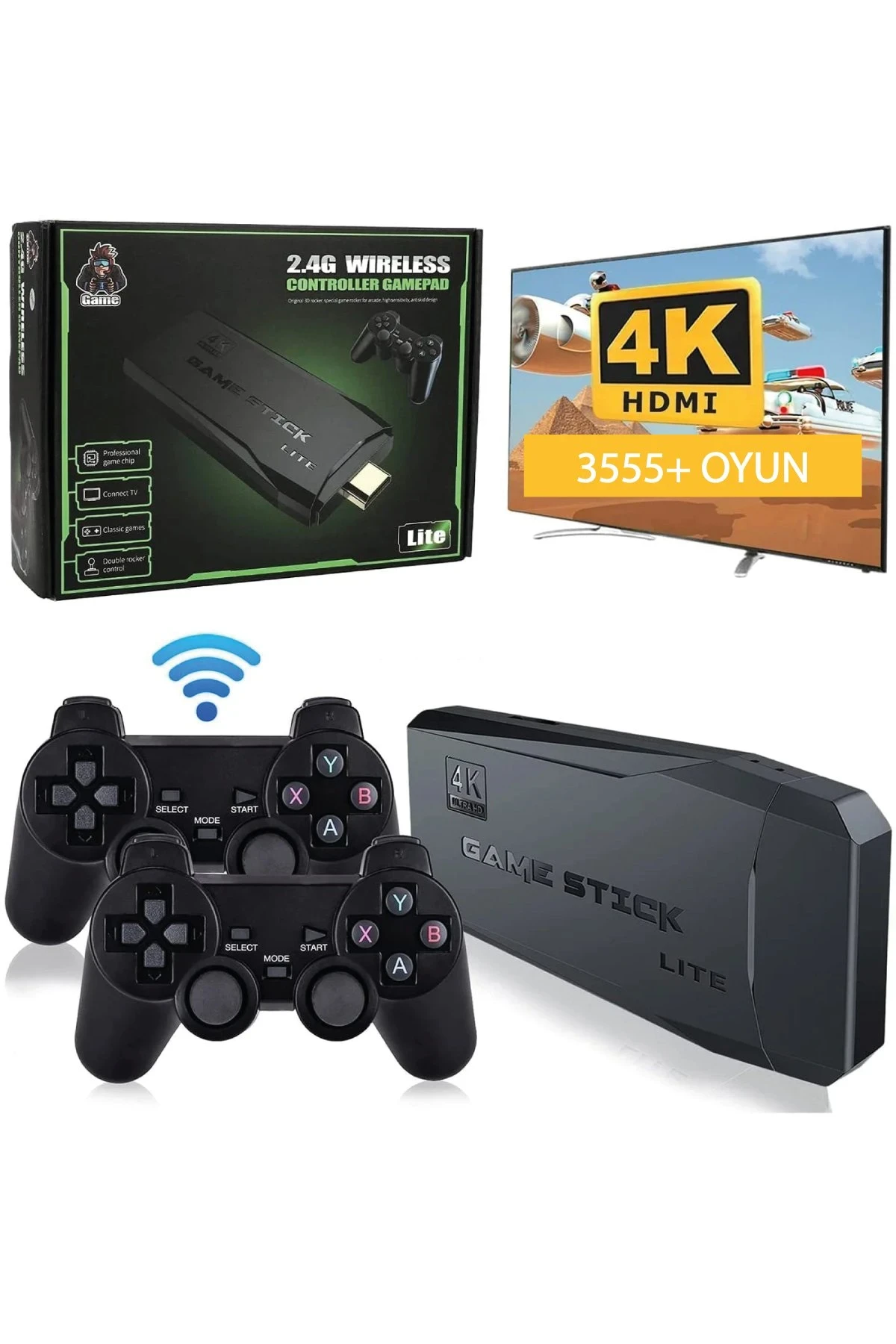 Newface M8 64GB Dual Pad 4K Game Stick - Siyah — görsel 2