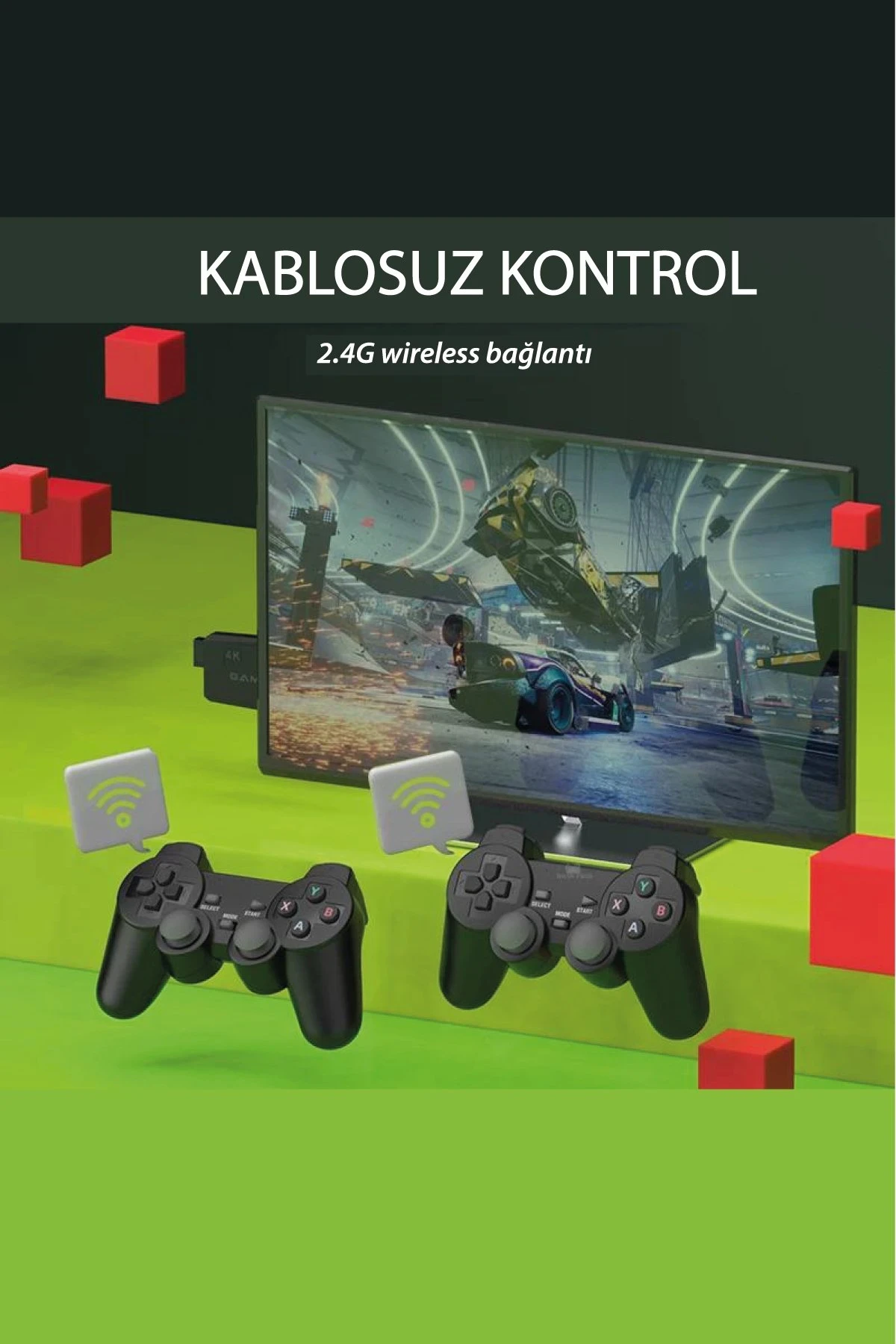 Newface M8 64GB Dual Pad 4K Game Stick - Siyah — görsel 3