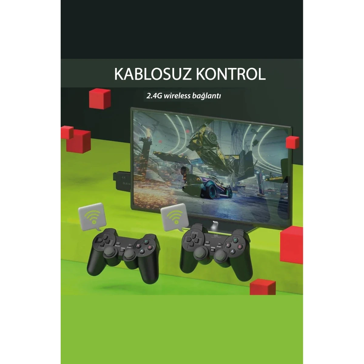 Newface M8 64GB Dual Pad 4K Game Stick - Siyah — görsel 7
