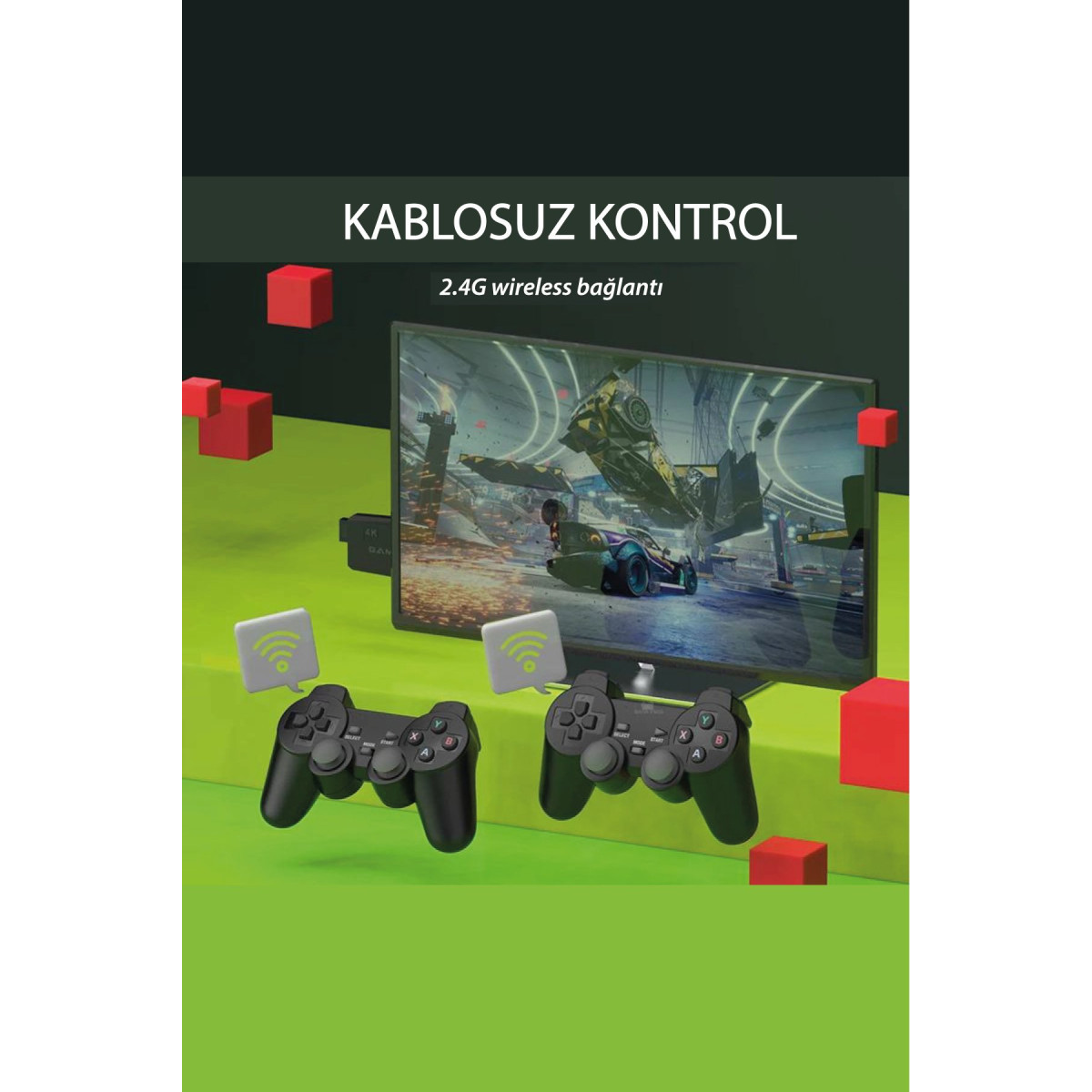 Newface M8 64GB Dual Pad 4K Game Stick - Siyah — görsel 11