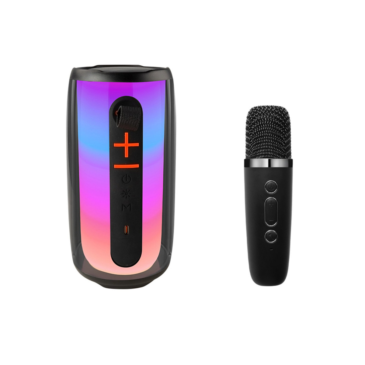 Newface Pluse 6 Mikrofonlu RGB Kablosuz Hoparlör - Siyah — görsel 11