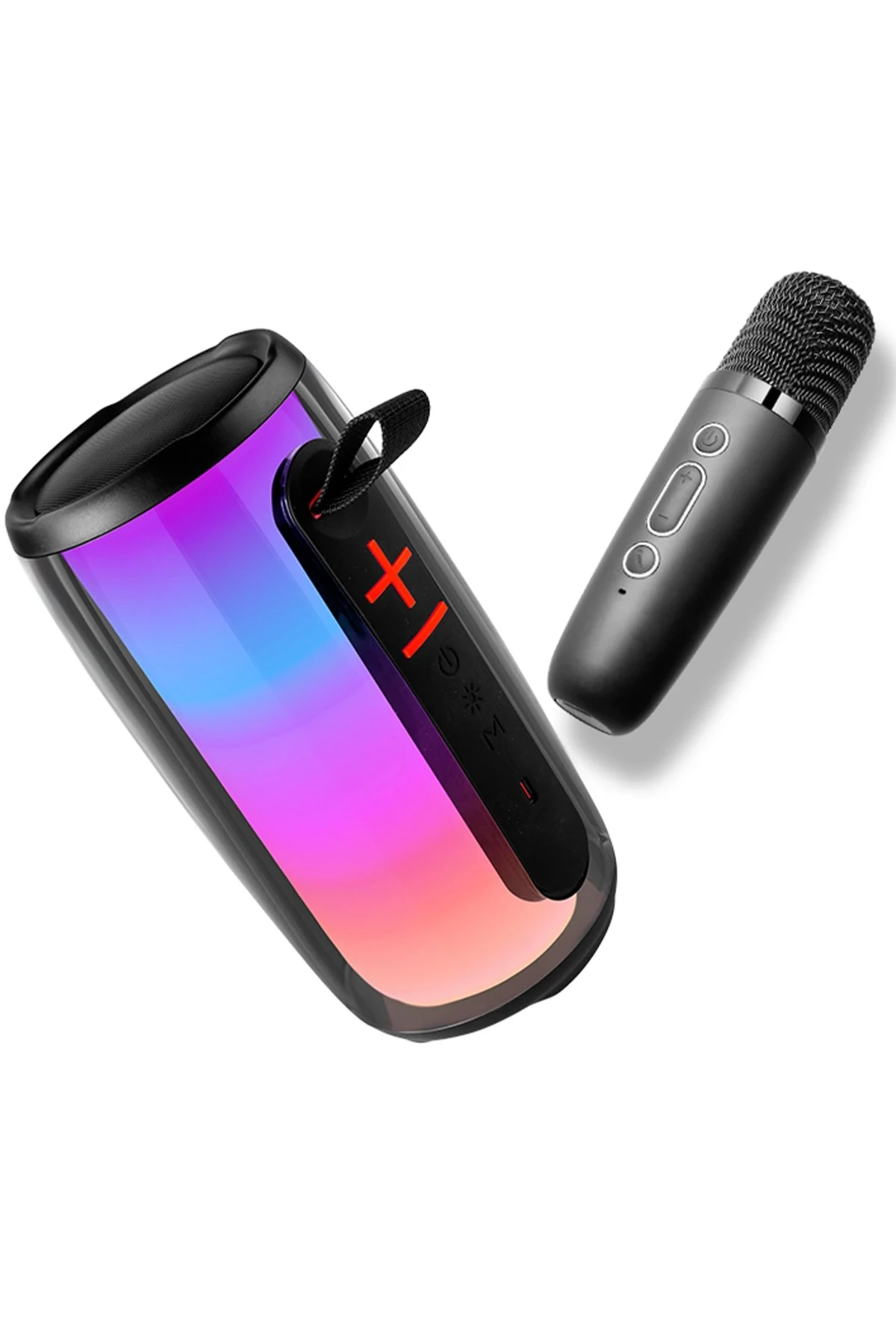 Newface Pluse 6 Mikrofonlu RGB Kablosuz Hoparlör - Siyah — görsel 2