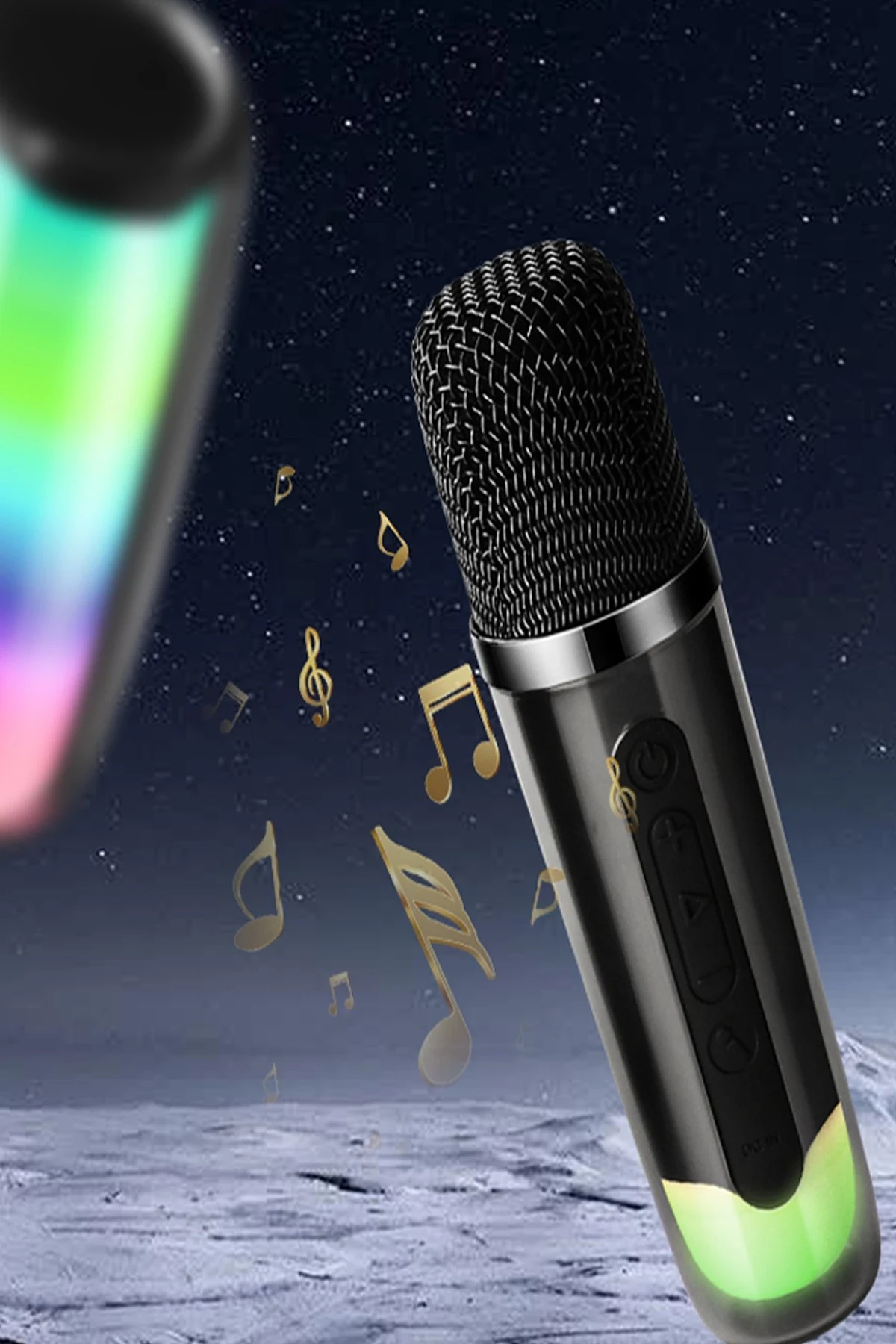 Newface Pluse 7 Mikrofonlu RGB Kablosuz Hoparlör - Siyah — görsel 2