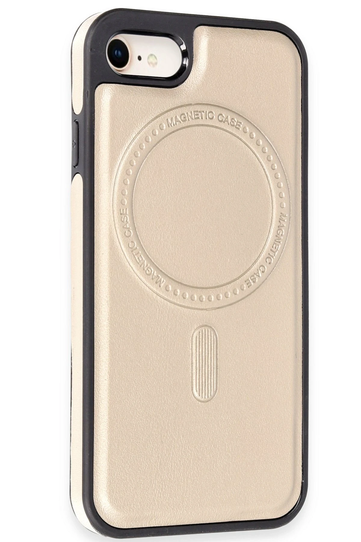 Newface Apple iPhone 7 Kılıf Ozzi Magsafe Deri Kapak - Natural Grey — görsel 2