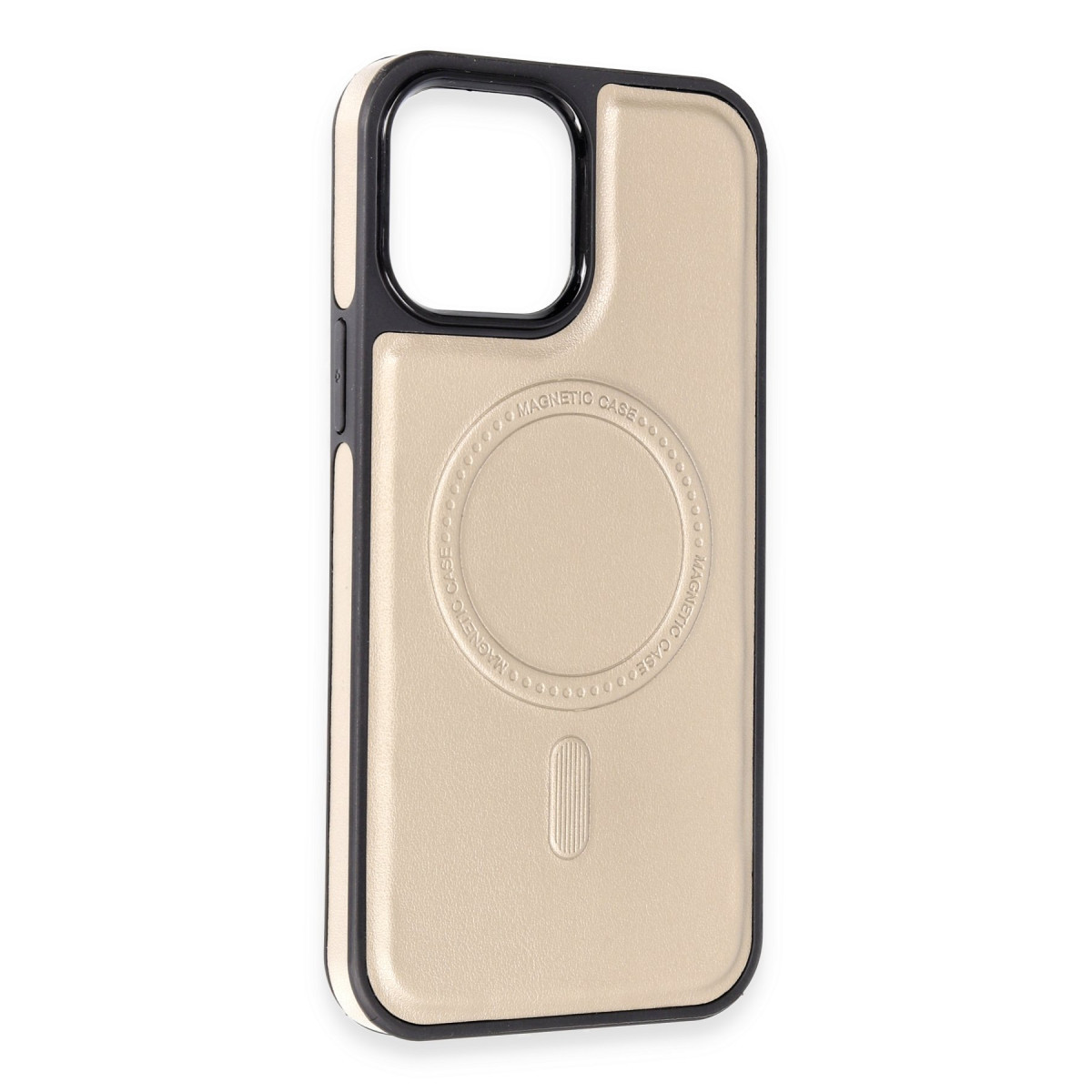 Newface Apple iPhone 15 Kılıf Ozzi Magsafe Deri Kapak - Natural Grey — görsel 9