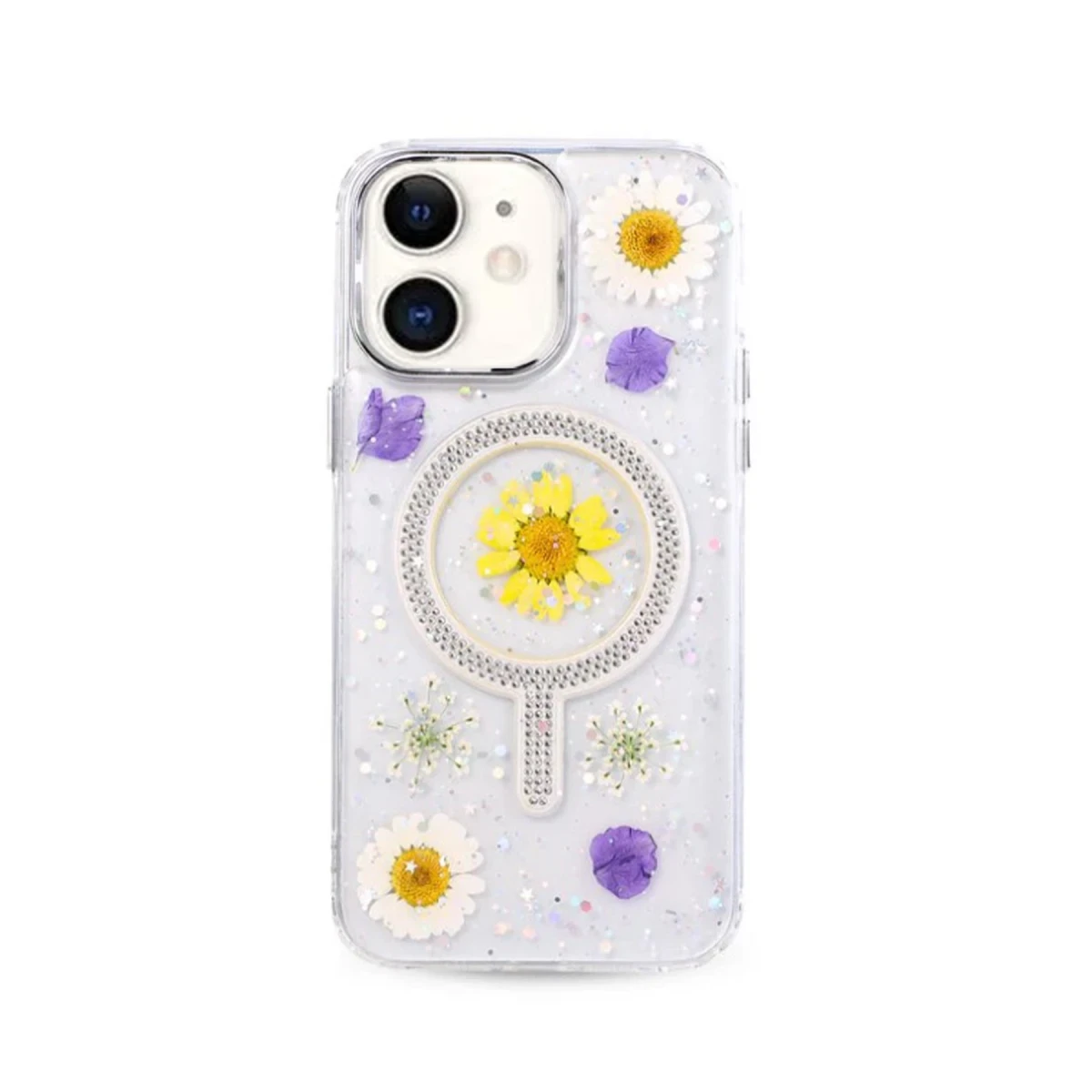 Newface Apple iPhone 11 Flower Magsafe Kapak - Sarı — görsel 4
