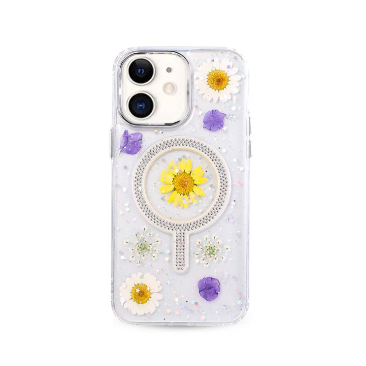 Newface Apple iPhone 11 Flower Magsafe Kapak - Sarı — görsel 7