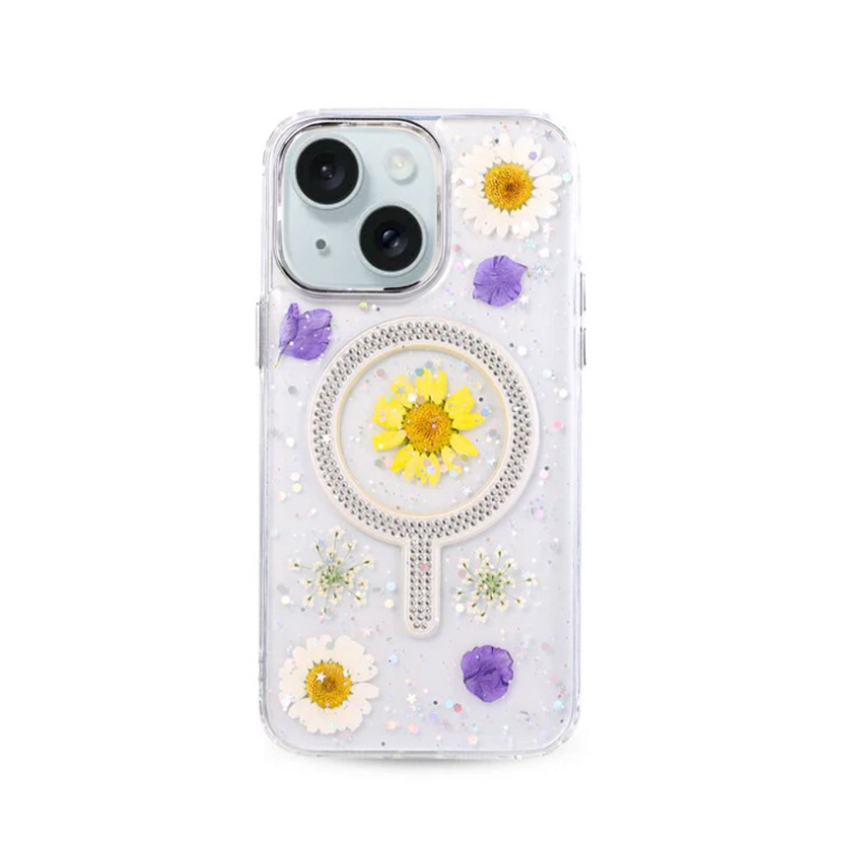 Newface Apple iPhone 14 Flower Magsafe Kapak - Sarı — görsel 7