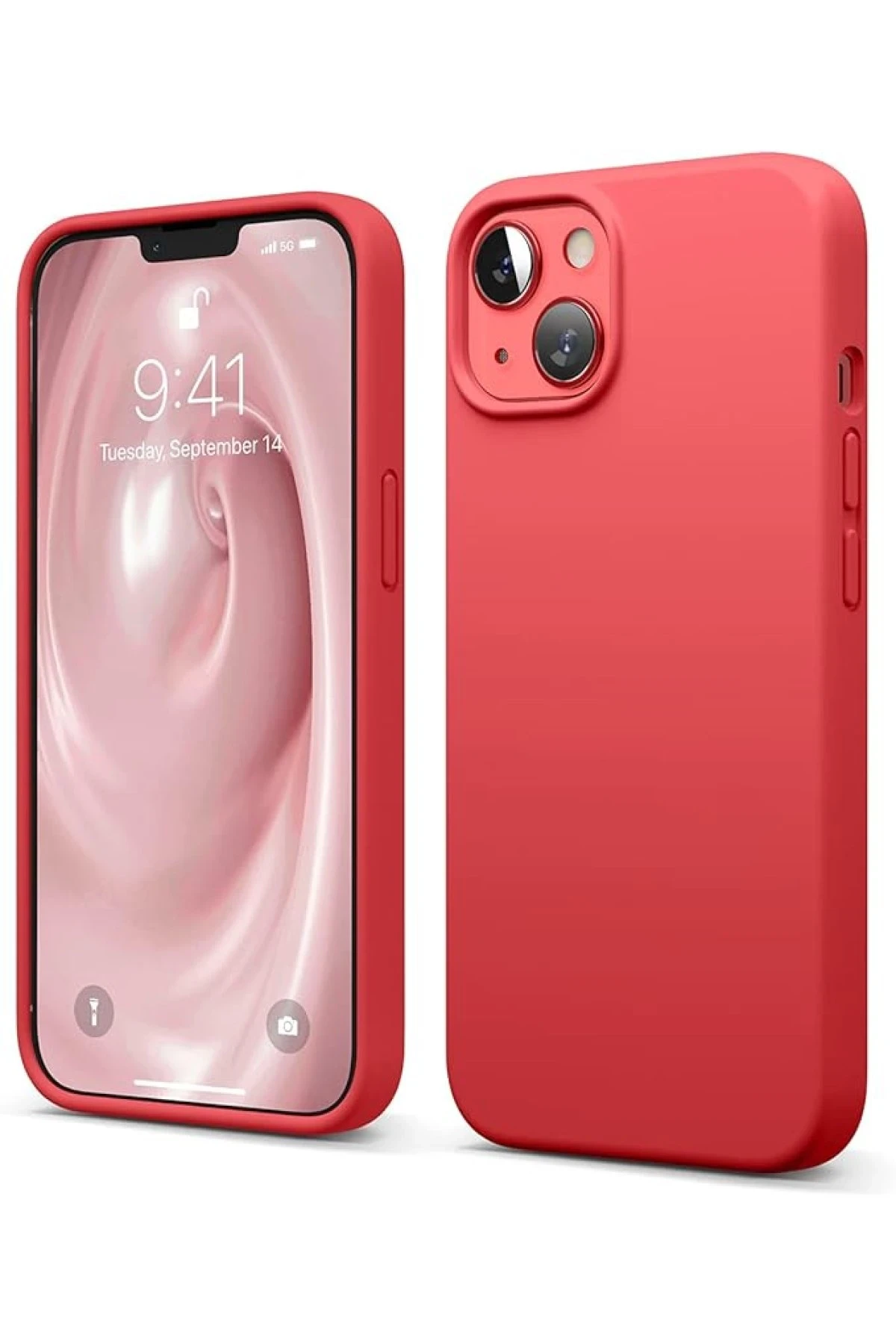 Newface iPhone 14 Kılıf First Silikon - Kırmızı