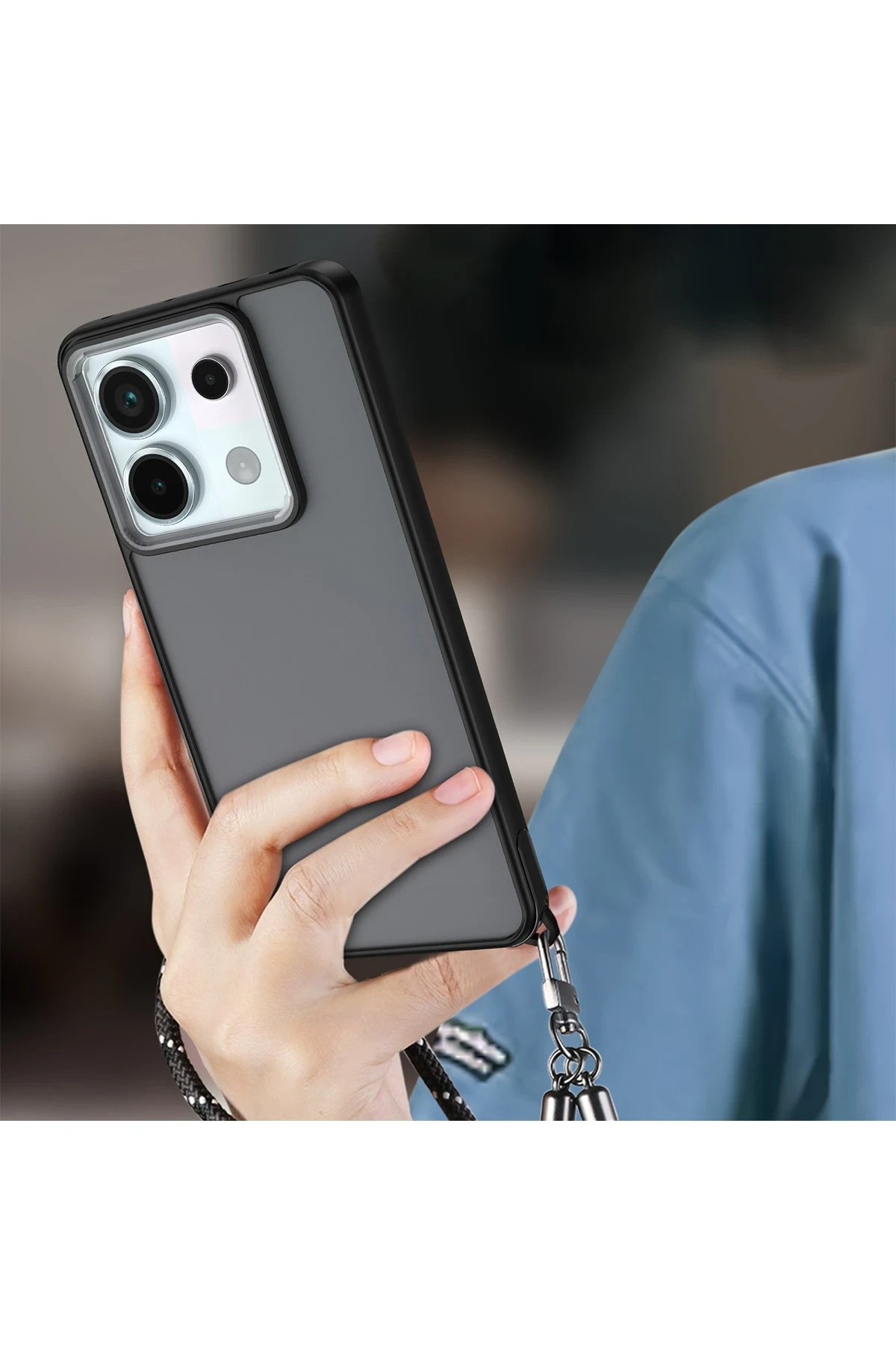 Newface Xiaomi Redmi Note 13 Pro 5G Kılıf Elegant Kapak - Açık Mavi