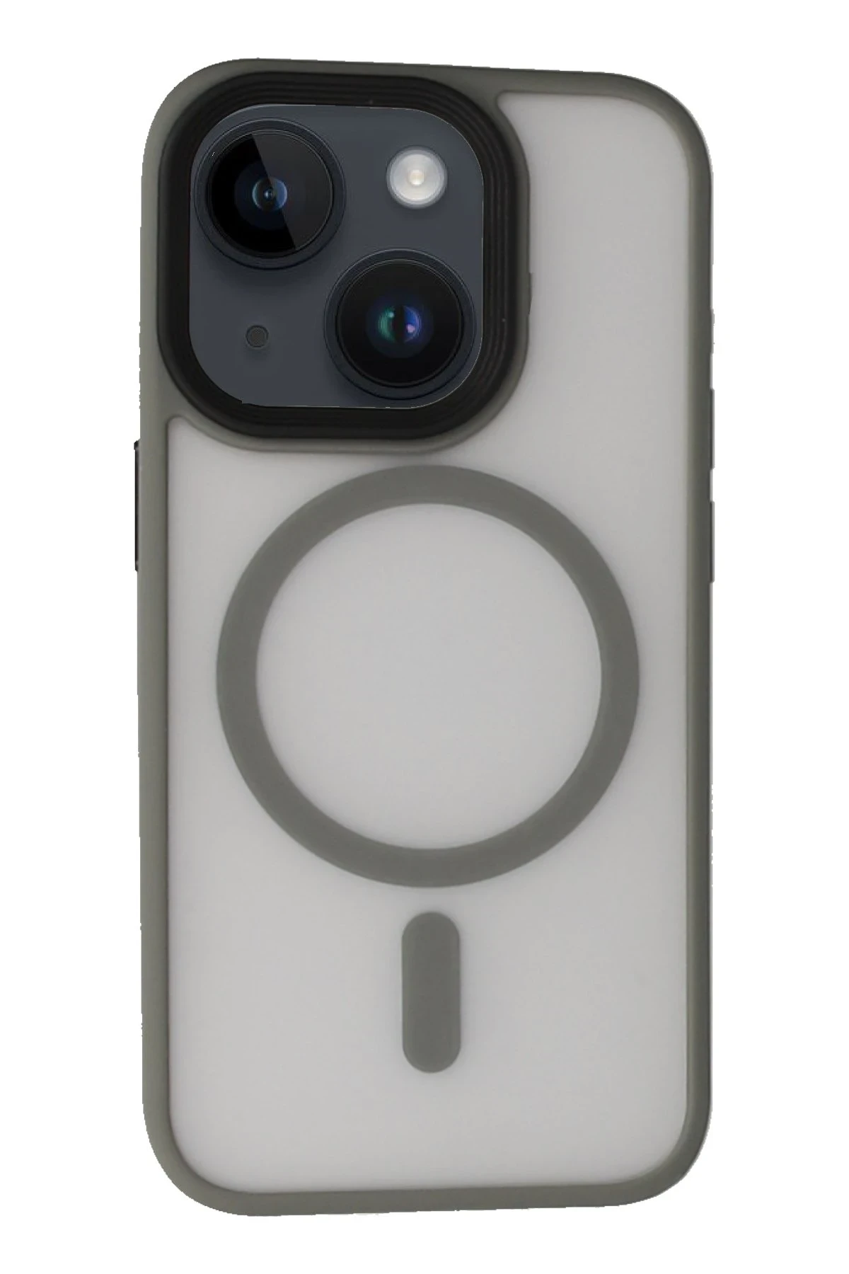 Newface Apple iPhone 14 Kılıf Trex Magneticsafe Kapak - Titan Gri