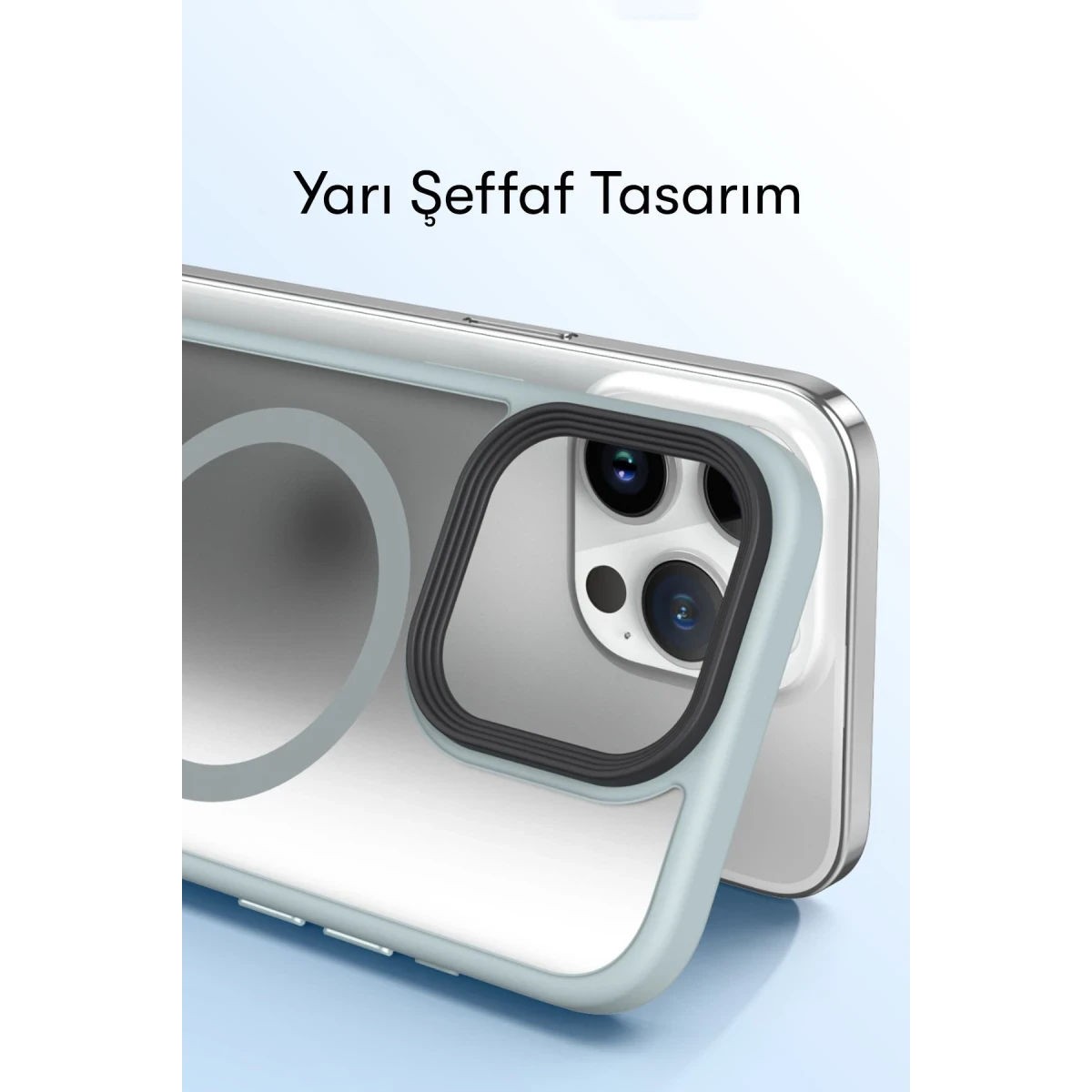 Newface Apple iPhone 14 Kılıf Trex Magneticsafe Kapak - Titan Gri — görsel 11