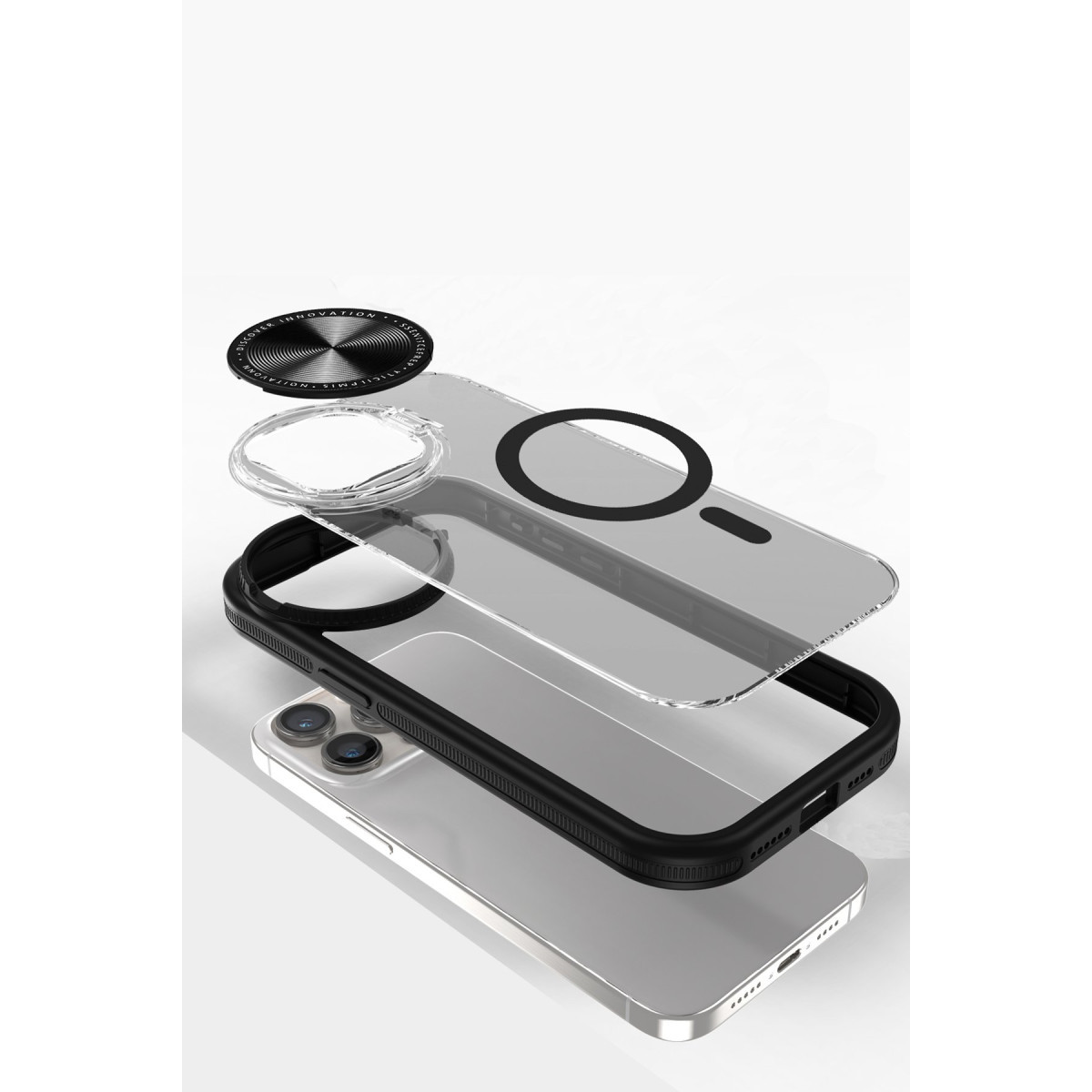 Newface Apple iPhone 11 Kılıf Teleskop Lens Magsafe Silikon Kapak - Siyah — görsel 10