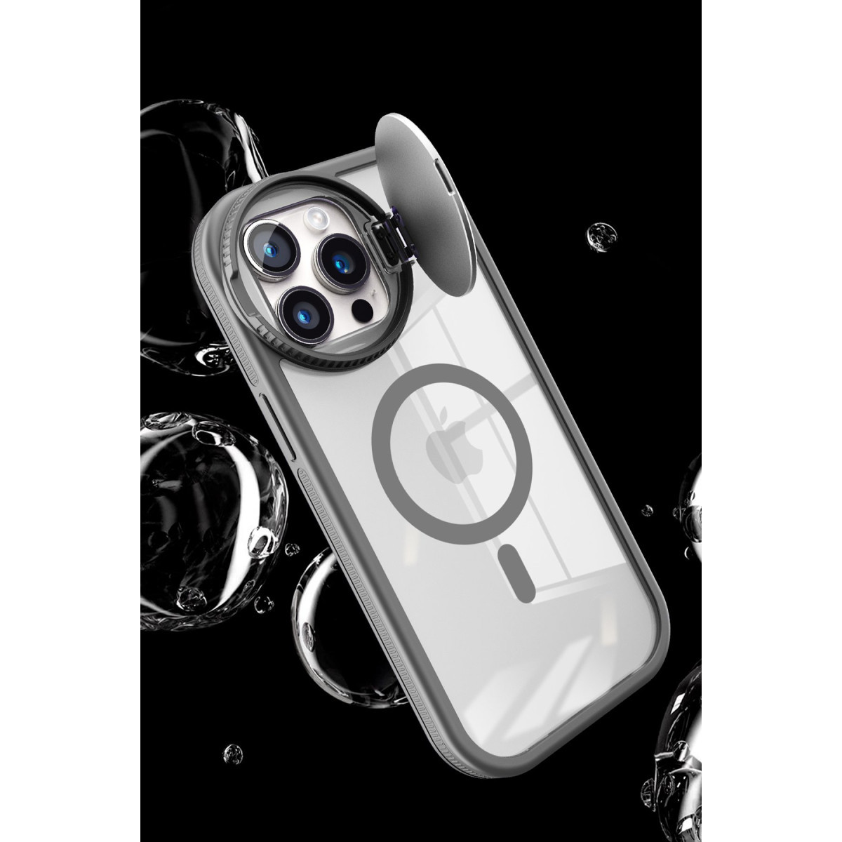 Newface Apple iPhone 11 Kılıf Teleskop Lens Magsafe Silikon Kapak - Siyah — görsel 12