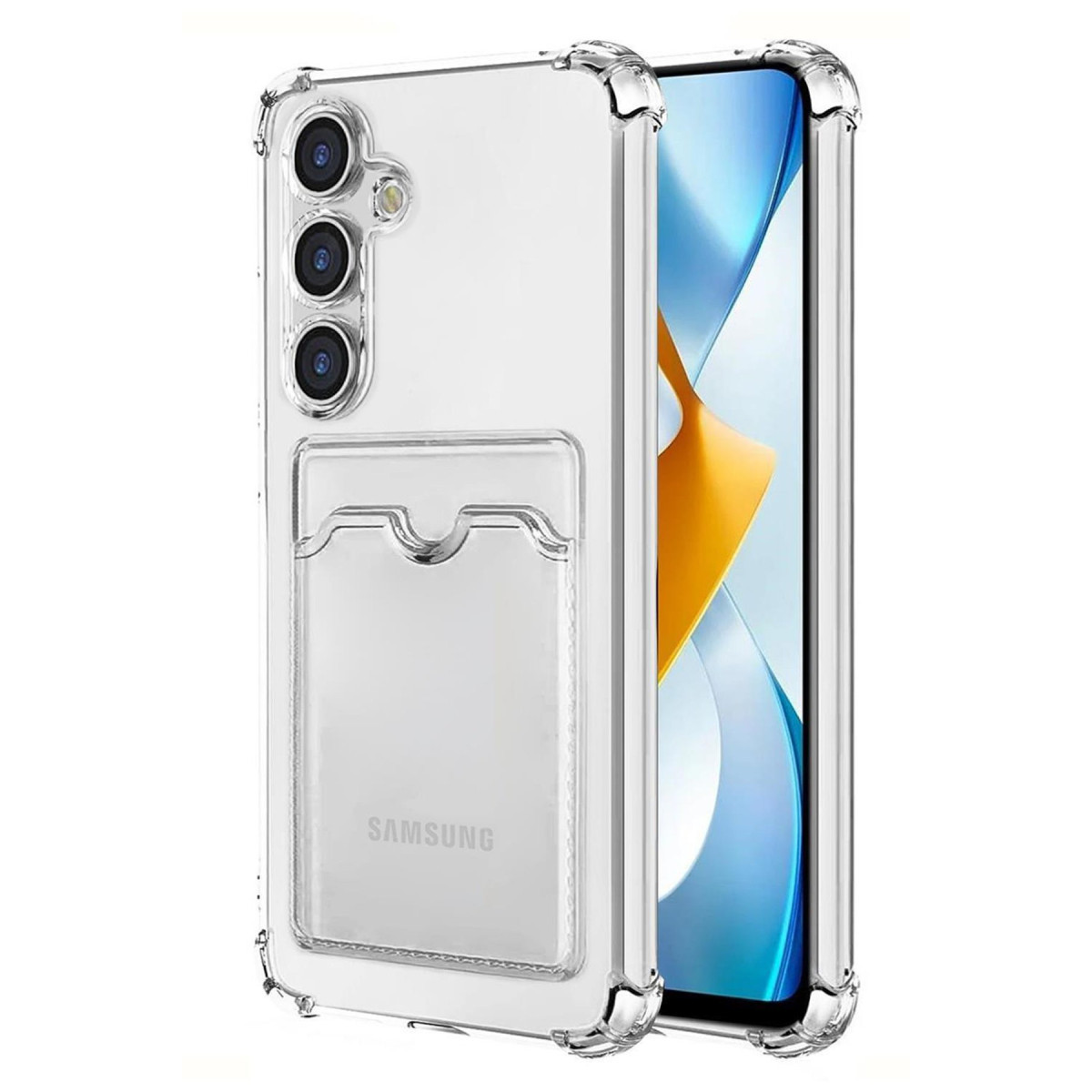 Newface Samsung Galaxy S24 Plus Kılıf Kart Şeffaf Silikon - Şeffaf — görsel 3