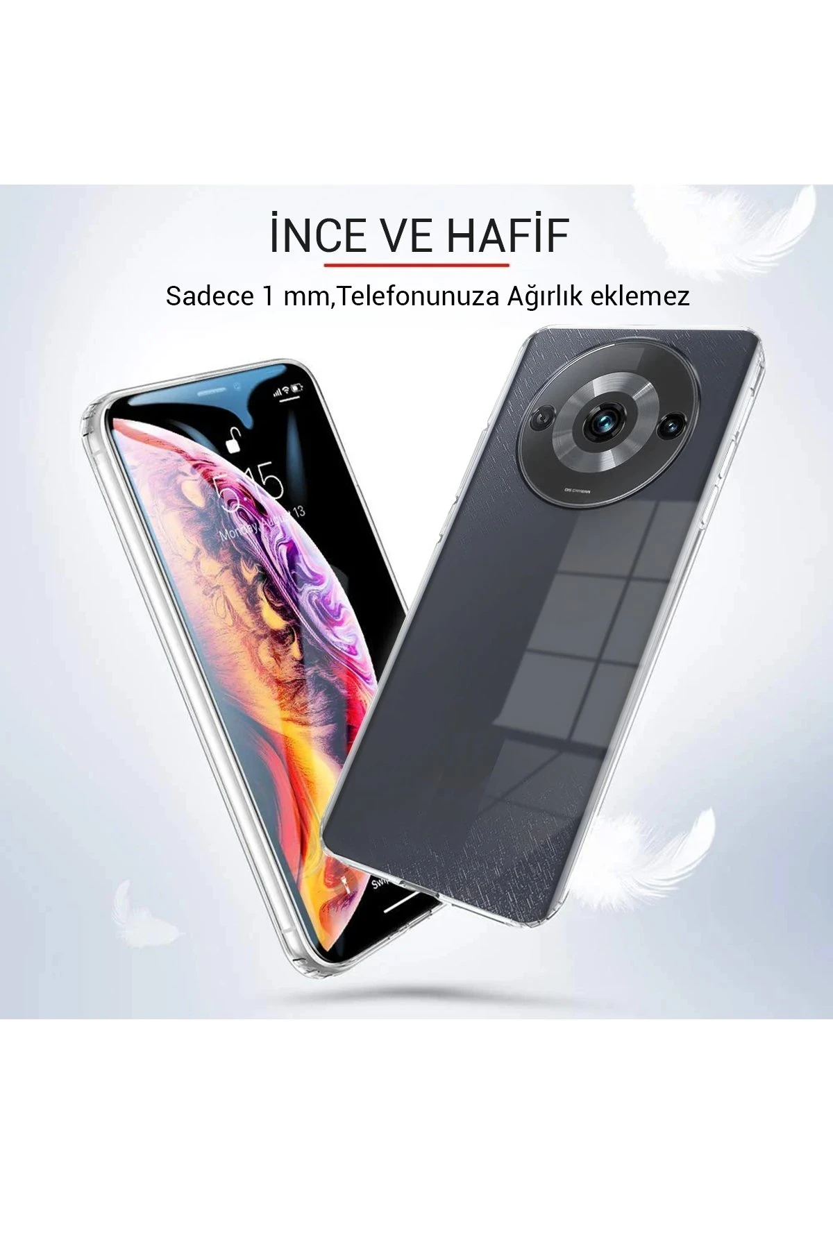 Newface Xiaomi Redmi A3 4G Kılıf Lüx Şeffaf Silikon
