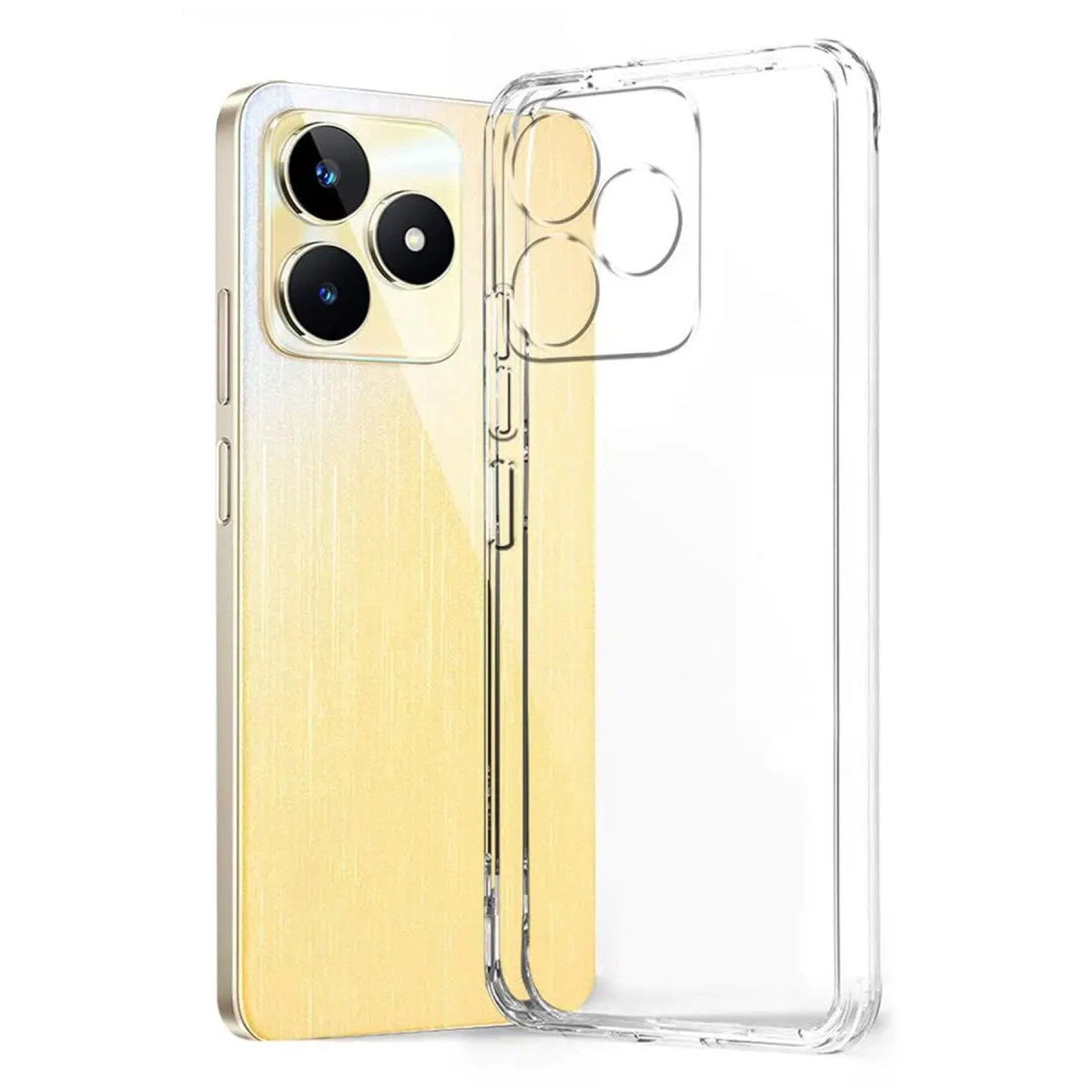 Newface Realme Note 50 4G Kılıf Lüx Şeffaf Silikon — görsel 3