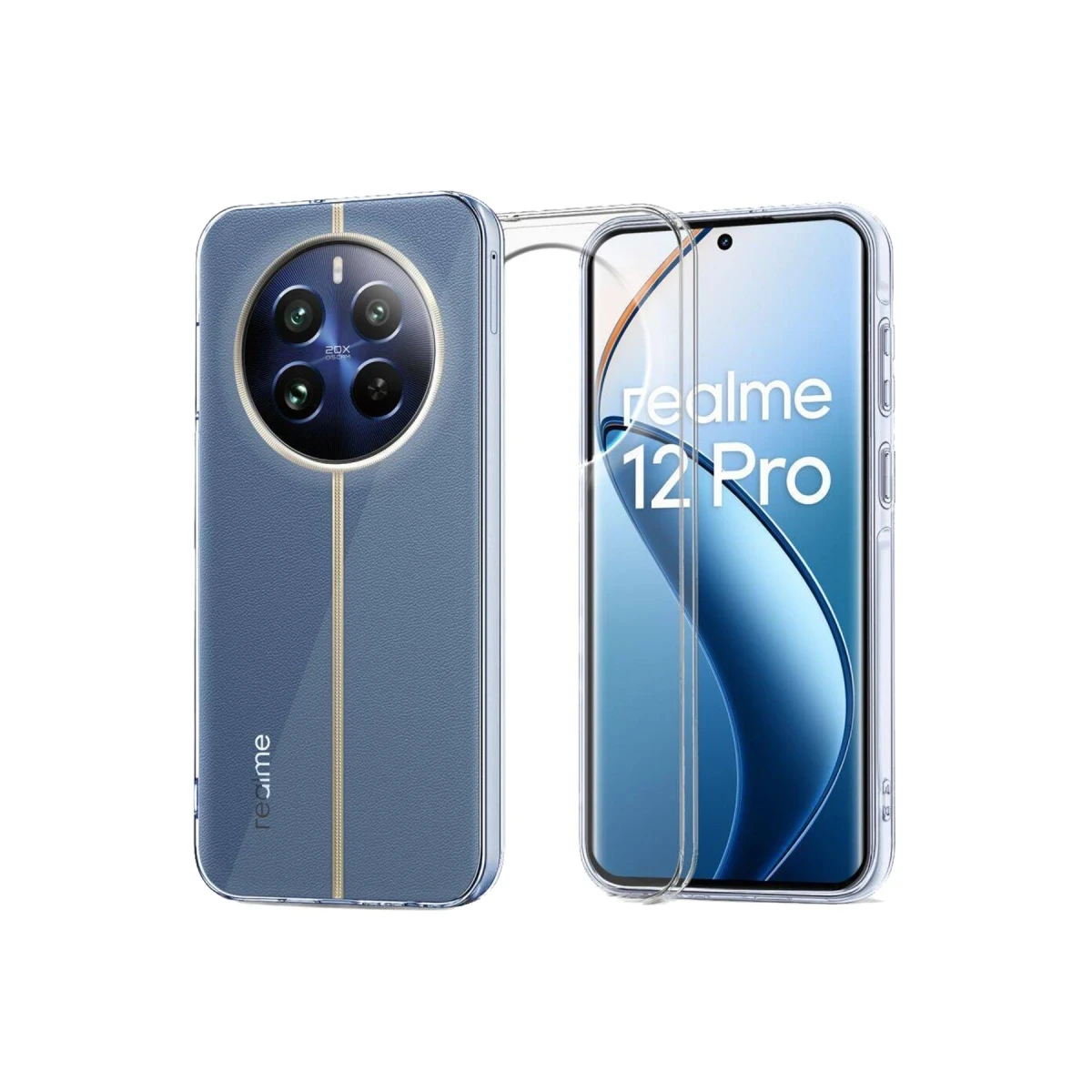 Newface Realme 12 Pro Plus Kılıf Lüx Şeffaf Silikon — görsel 4
