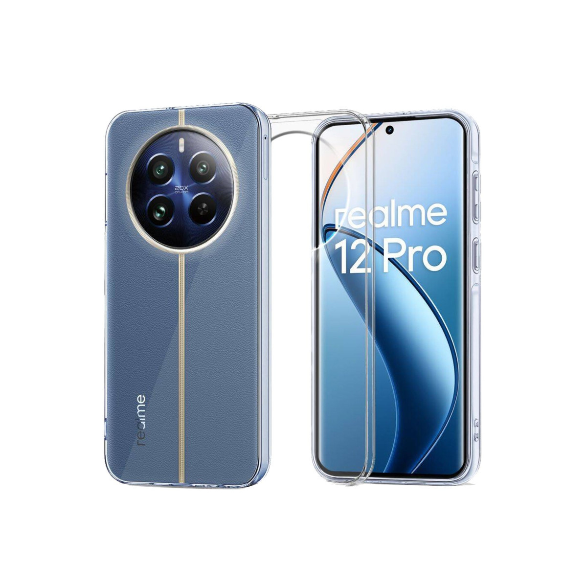 Newface Realme 12 Pro Plus Kılıf Lüx Şeffaf Silikon — görsel 6