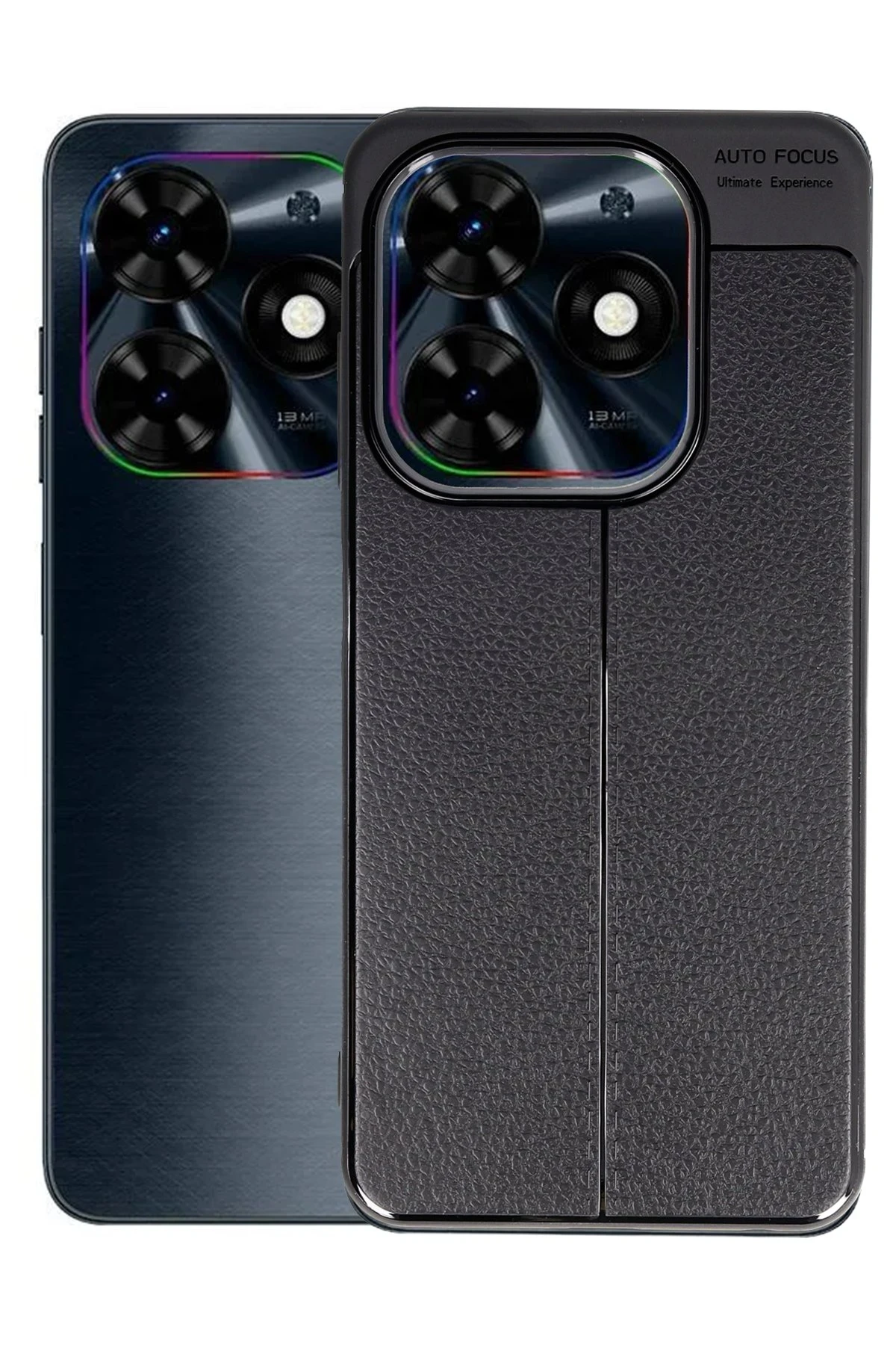 Newface Tecno Spark Go 2024 Kılıf Auto Focus Kapak - Siyah