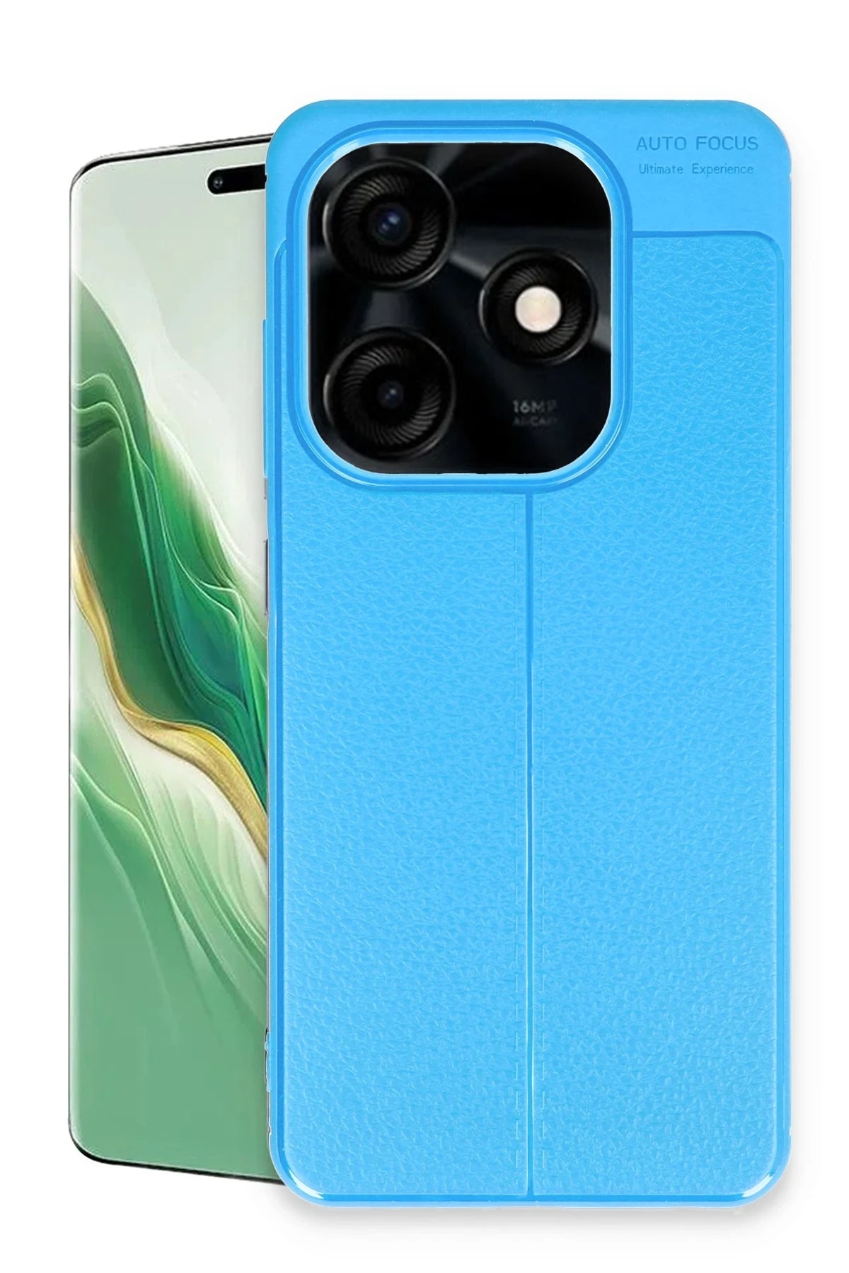 Newface Tecno Spark Go 2024 Kılıf Auto Focus Kapak - Mavi