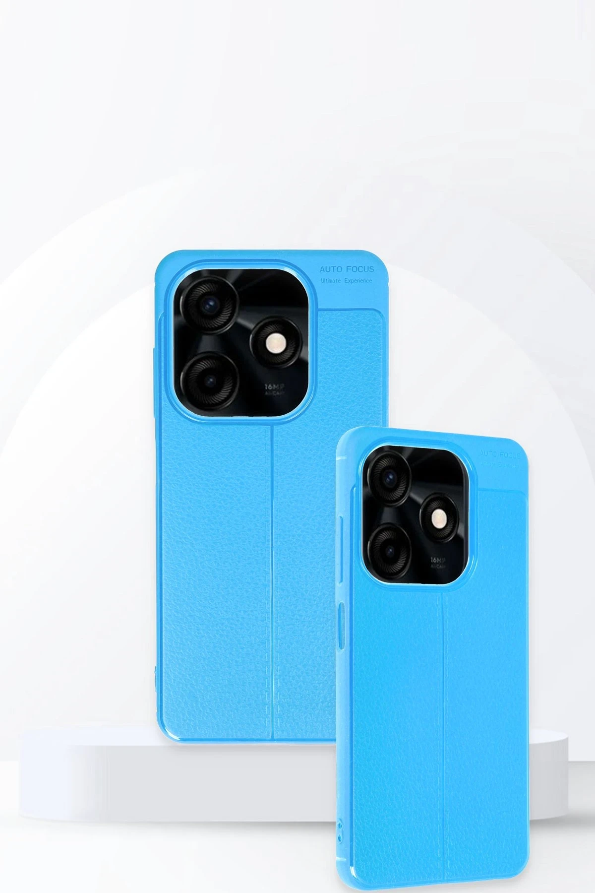Newface Tecno Spark Go 2024 Kılıf Auto Focus Kapak - Mavi
