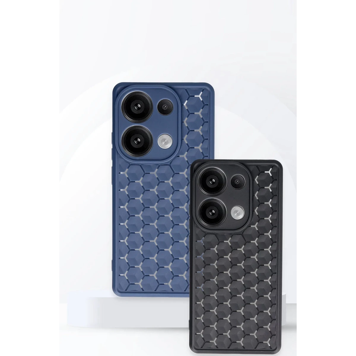 Newface Xiaomi Redmi Note 13 Pro 5G Kılıf Petek Silikon Kapak - Siyah — görsel 6