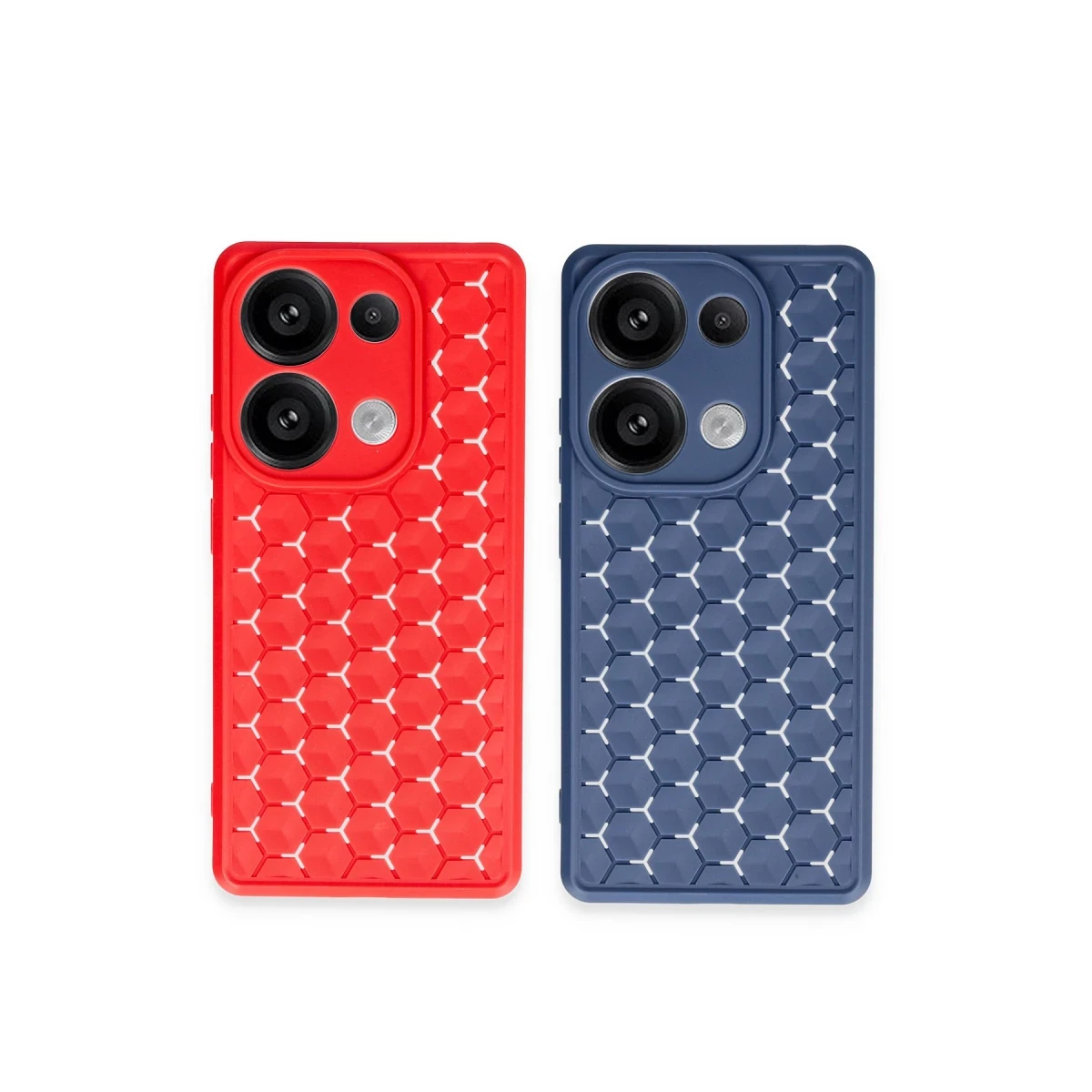 Newface Xiaomi Redmi Note 13 Pro 4G Kılıf Petek Silikon Kapak - Siyah — görsel 5