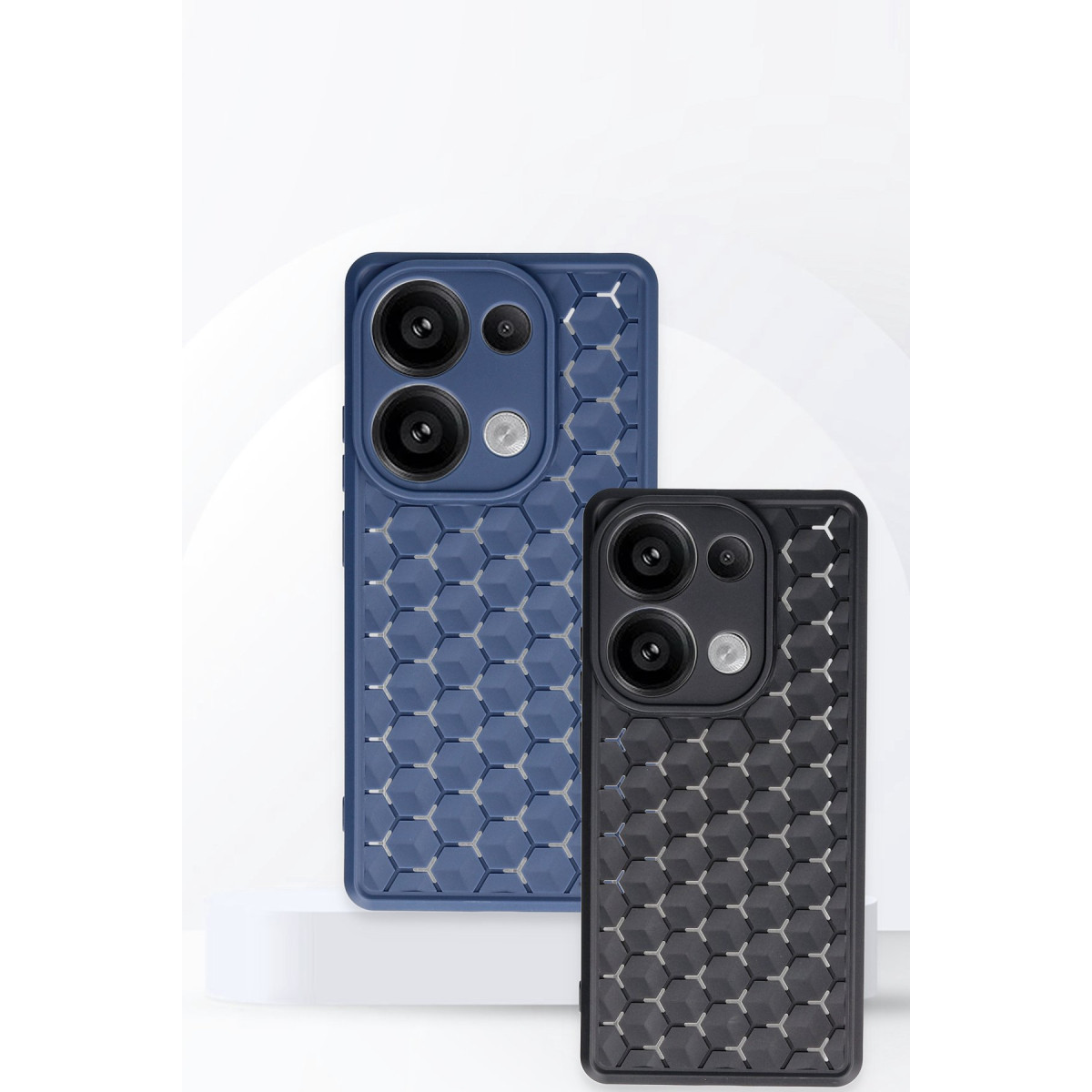 Newface Xiaomi Redmi Note 13 Pro 4G Kılıf Petek Silikon Kapak - Siyah — görsel 9