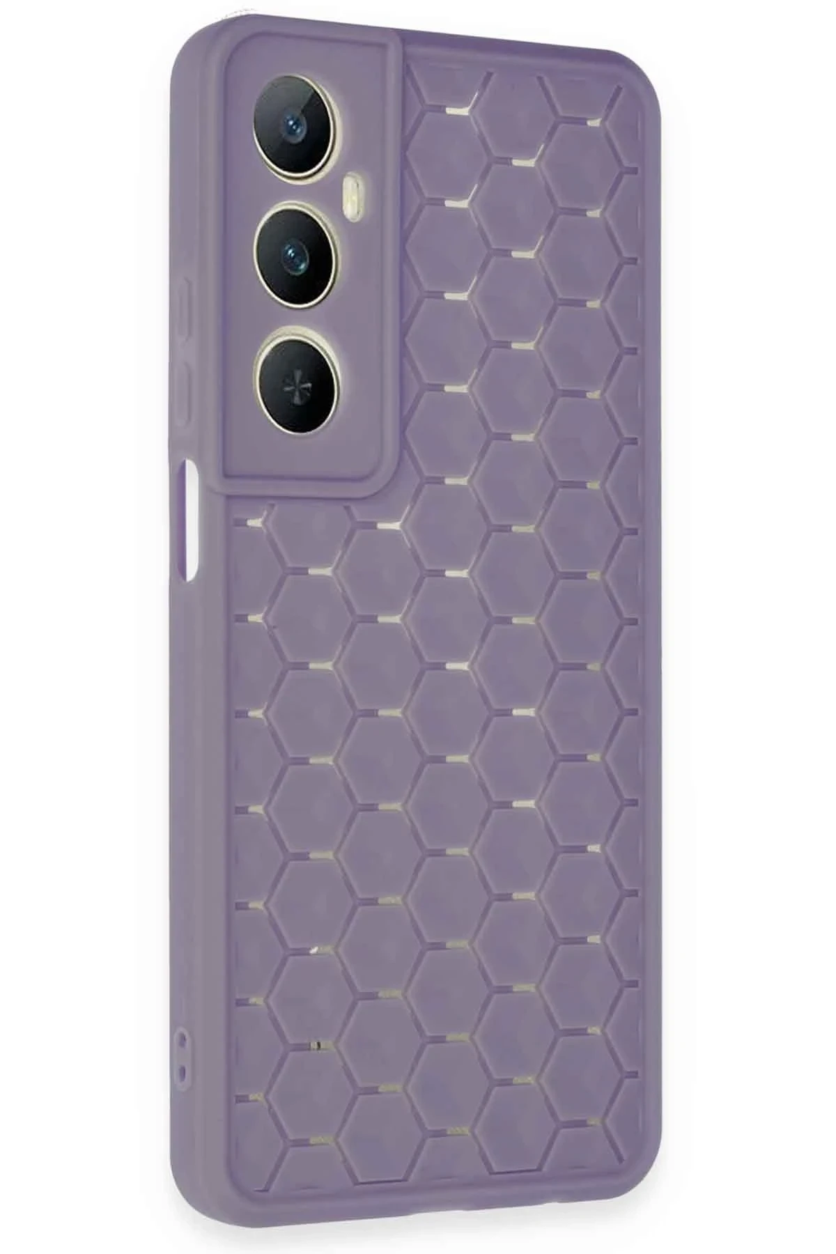 Newface Realme C65 Kılıf Petek Silikon Kapak - Lila