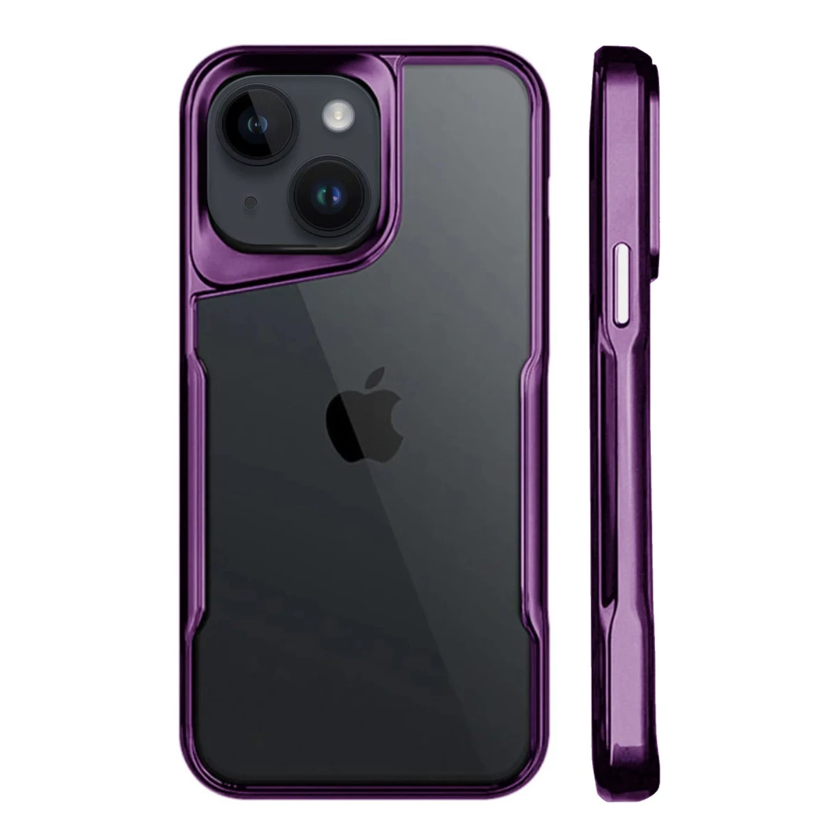 Newface Apple iPhone 15 Kılıf Boyi Silikon Kapak - Derin Mor