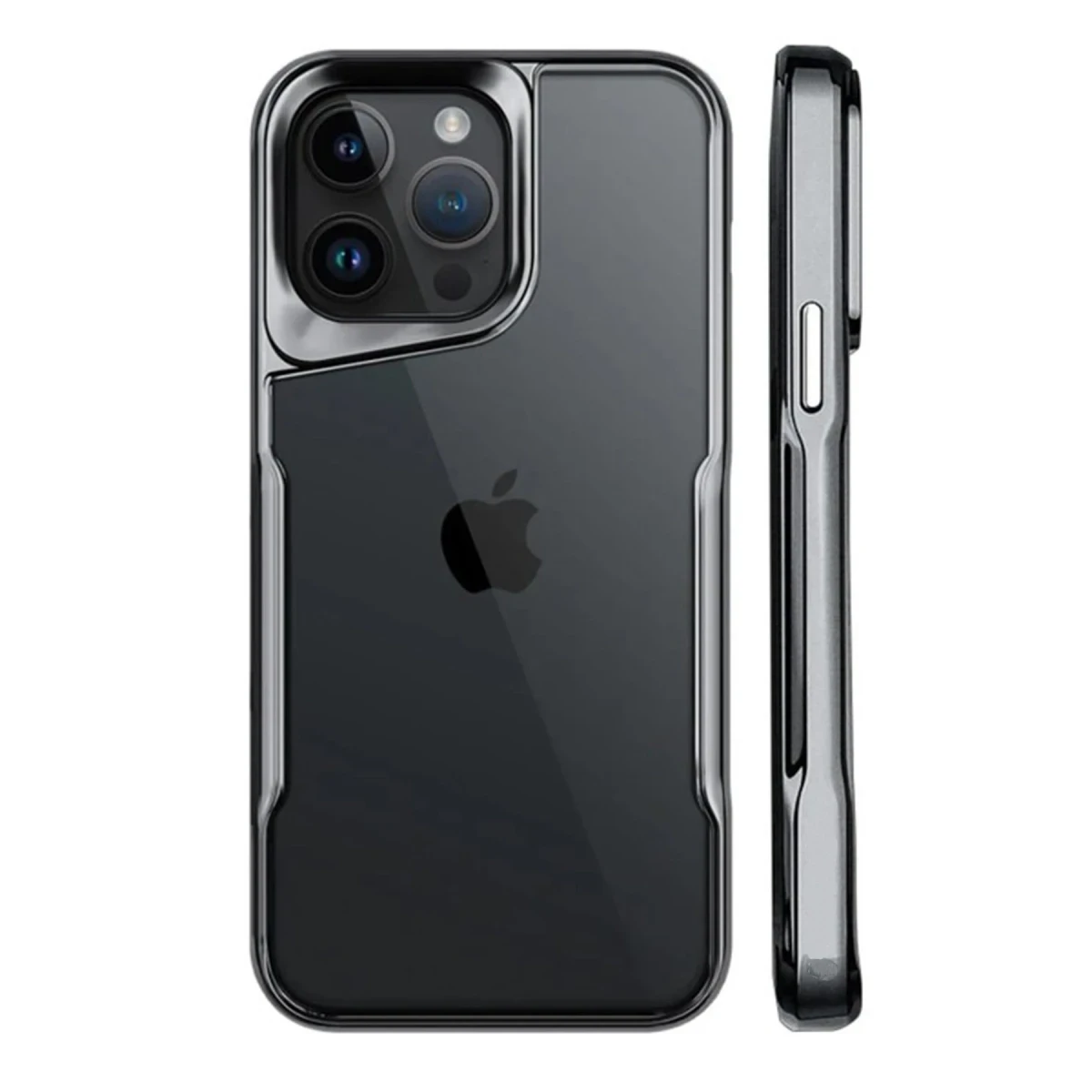 Newface Apple iPhone 15 Pro Kılıf Boyi Silikon Kapak - Titan Gri