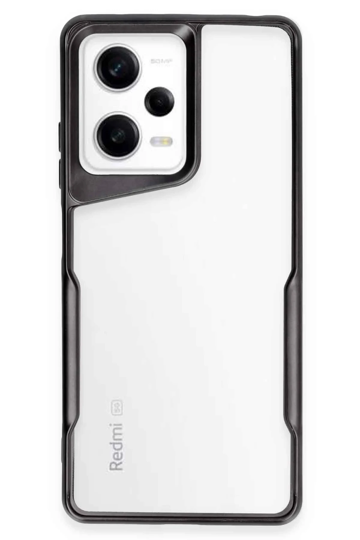 Newface Xiaomi Redmi Note 12 Pro 5G Kılıf Boyi Silikon Kapak - Siyah
