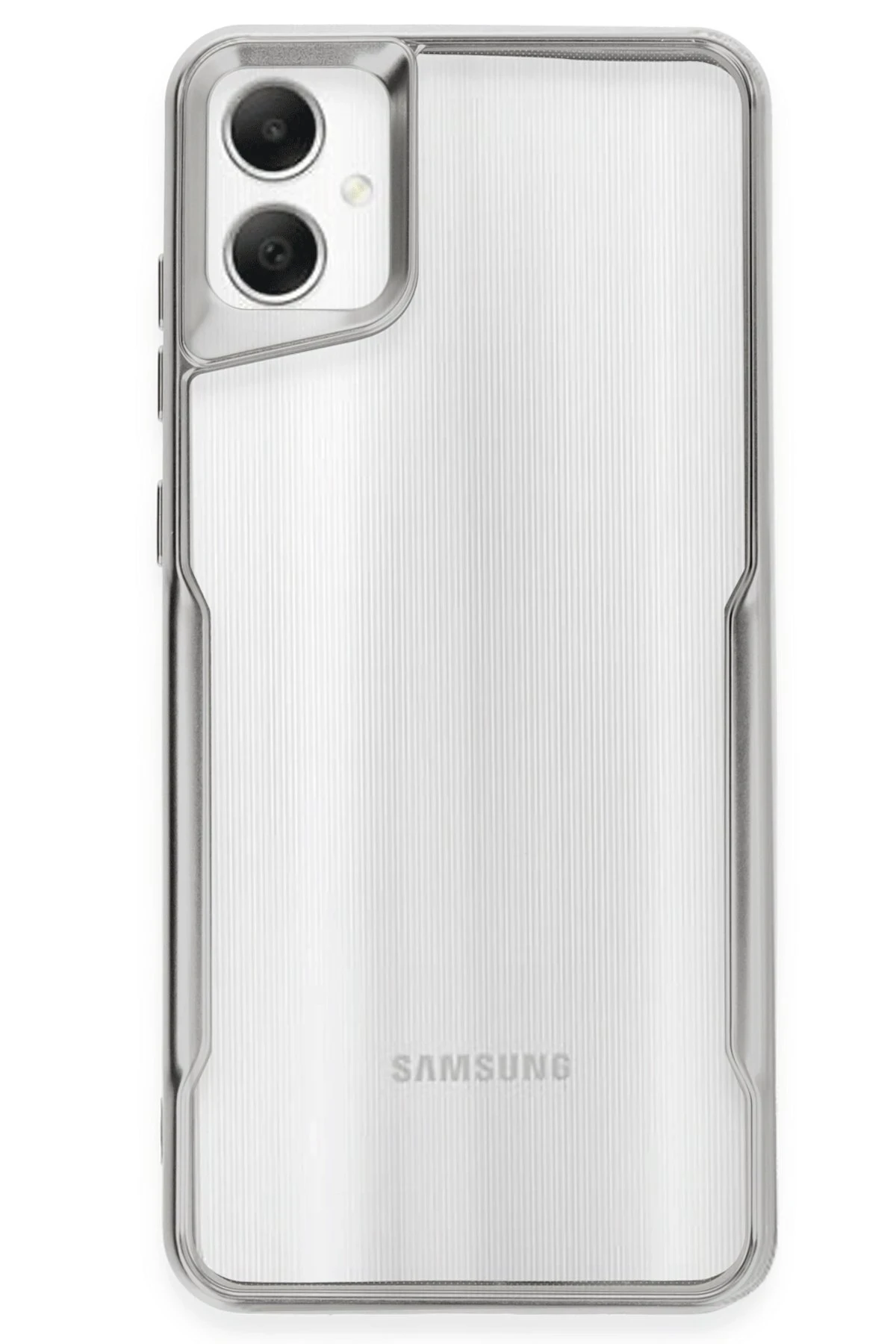 Newface Samsung Galaxy A05 Kılıf Boyi Silikon Kapak - Gümüş