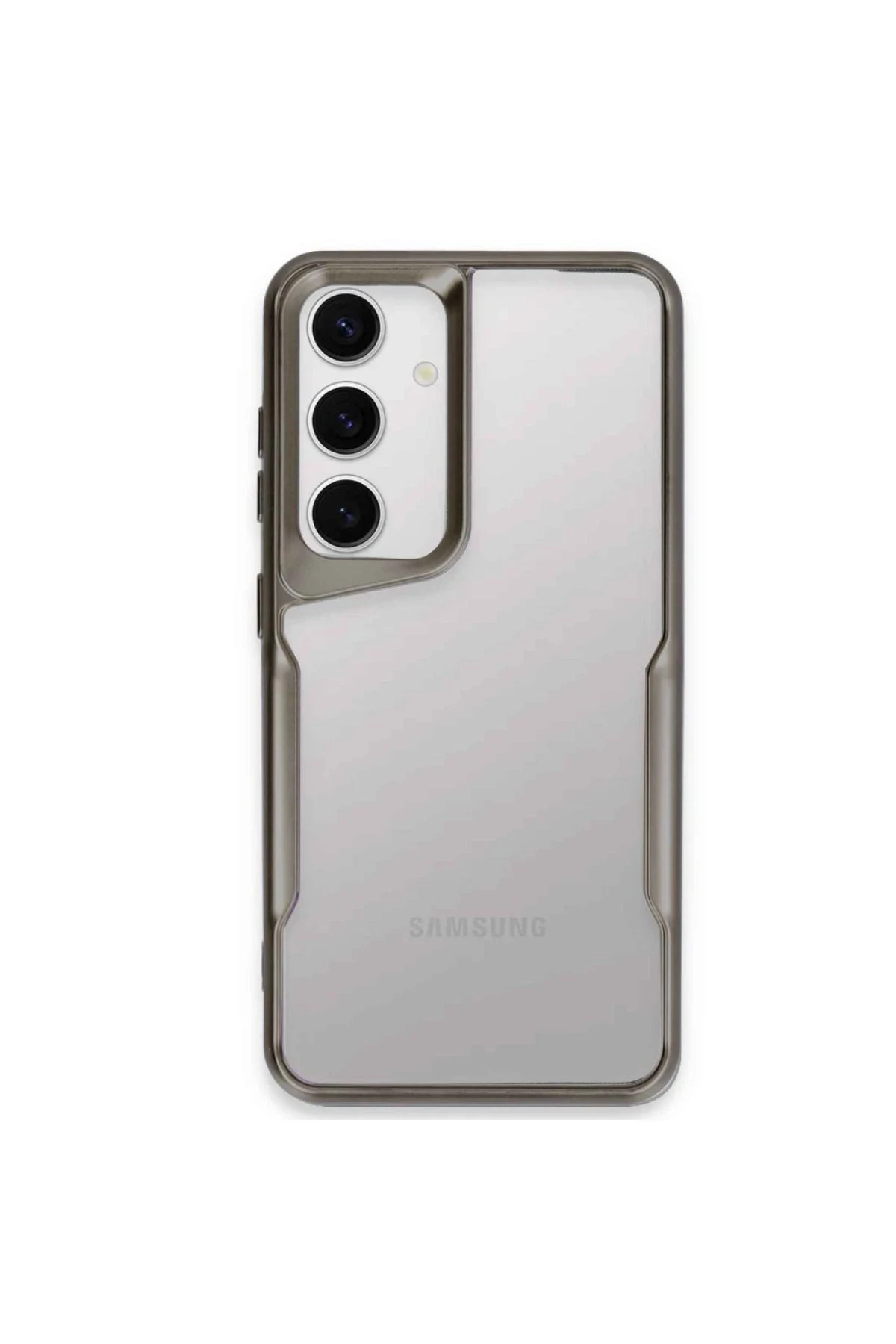 Newface Samsung Galaxy A35 5G Kılıf Boyi Silikon Kapak - Titan Gri