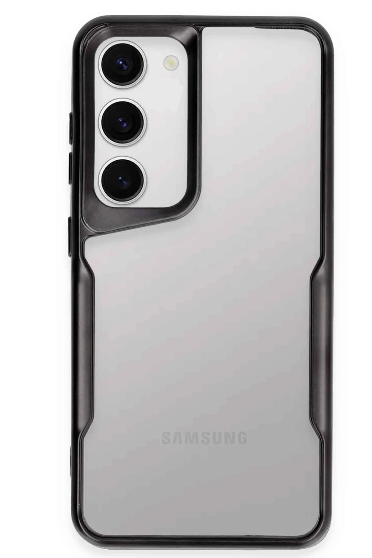 Newface Samsung Galaxy S23 Kılıf Boyi Silikon Kapak - Siyah