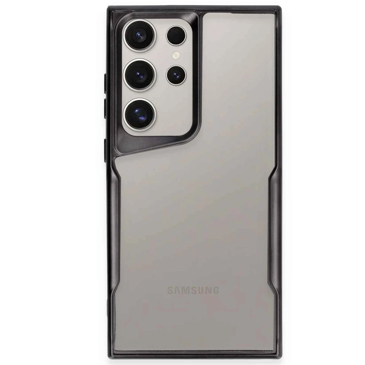 Newface Samsung Galaxy S23 Ultra Kılıf Boyi Silikon Kapak - Siyah — görsel 4