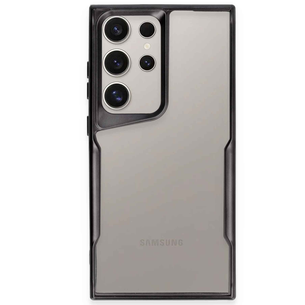 Newface Samsung Galaxy S23 Ultra Kılıf Boyi Silikon Kapak - Siyah — görsel 7