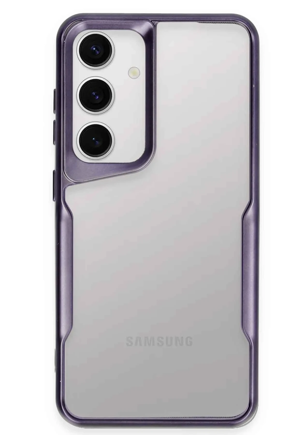 Newface Samsung Galaxy S24 Kılıf Boyi Silikon Kapak - Derin Mor